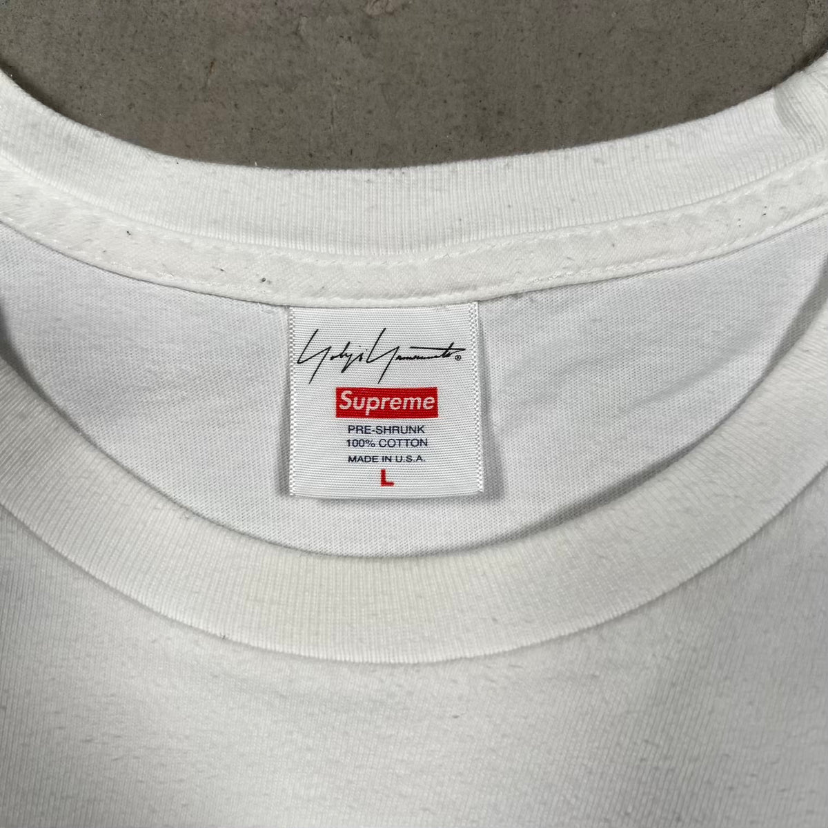 Supreme Yohji Yamamoto This Was Tomorrow White Tee Size Large USED x18493
