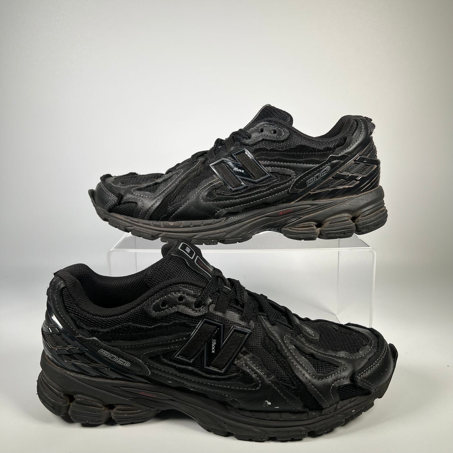 New Balance 1906D Protection Pack Black Leather (2023) Size 10 USED s18159