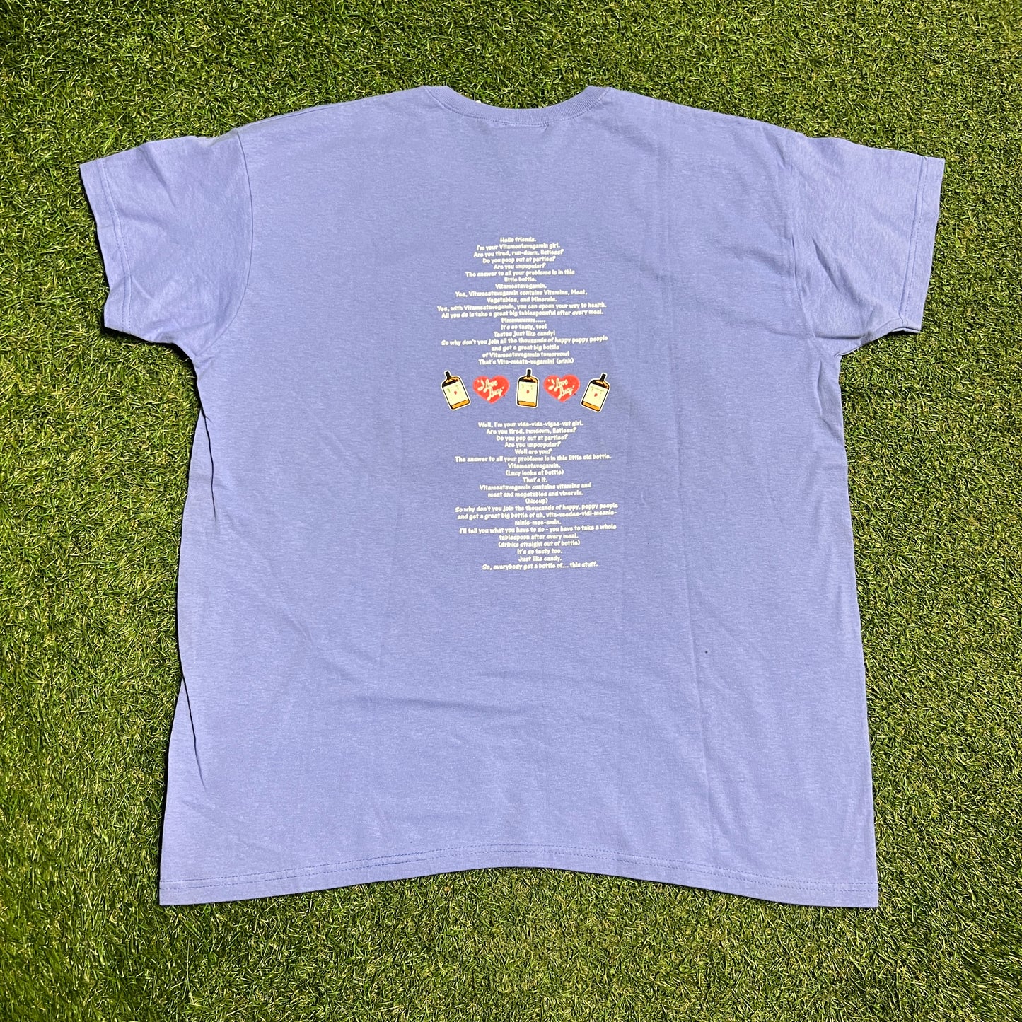 2003 I Love Lucy Vitameatavegamin Blue Tee Size XL NEW v16257