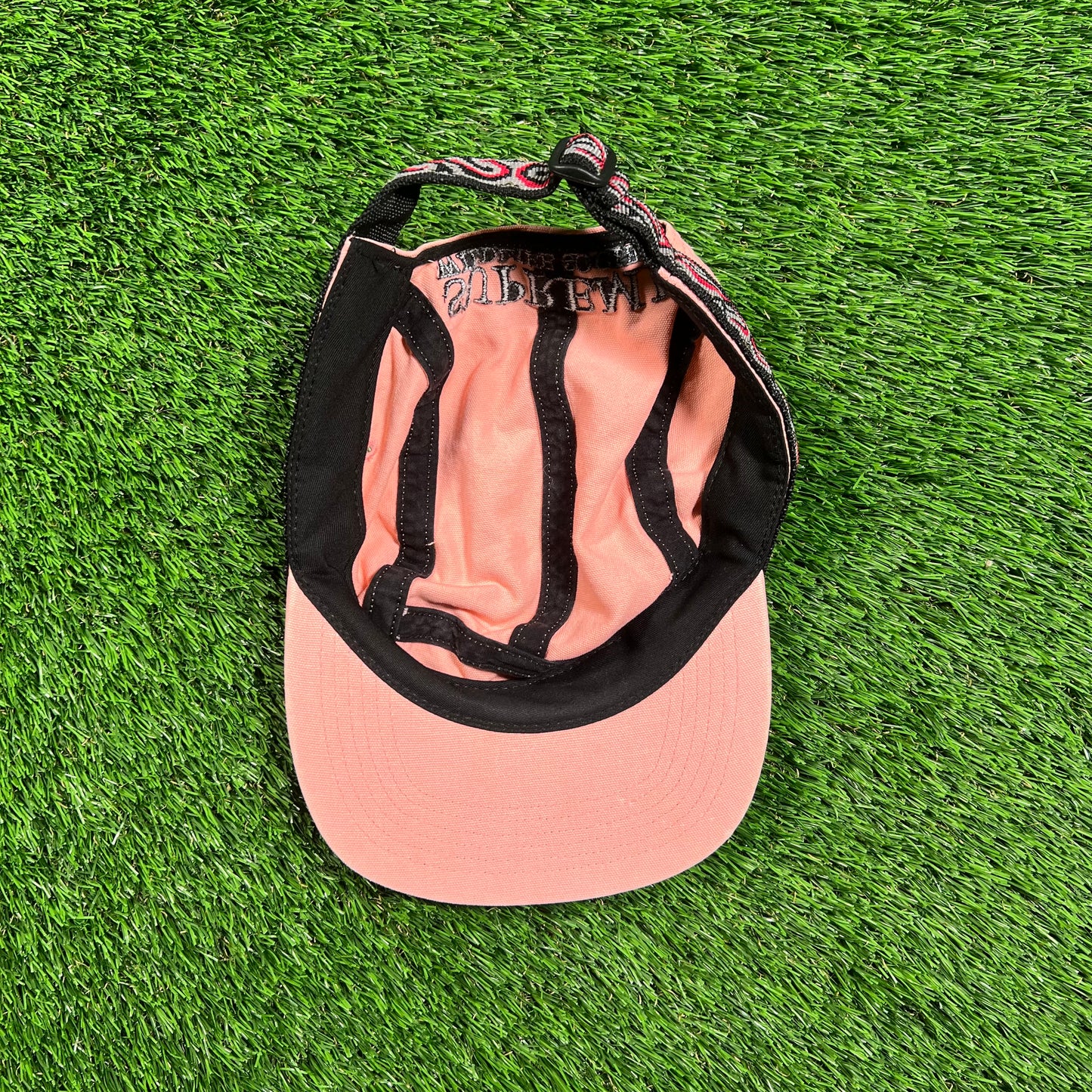 Supreme Wildlife Taping Camp Cap Pink (2017) USED x16178