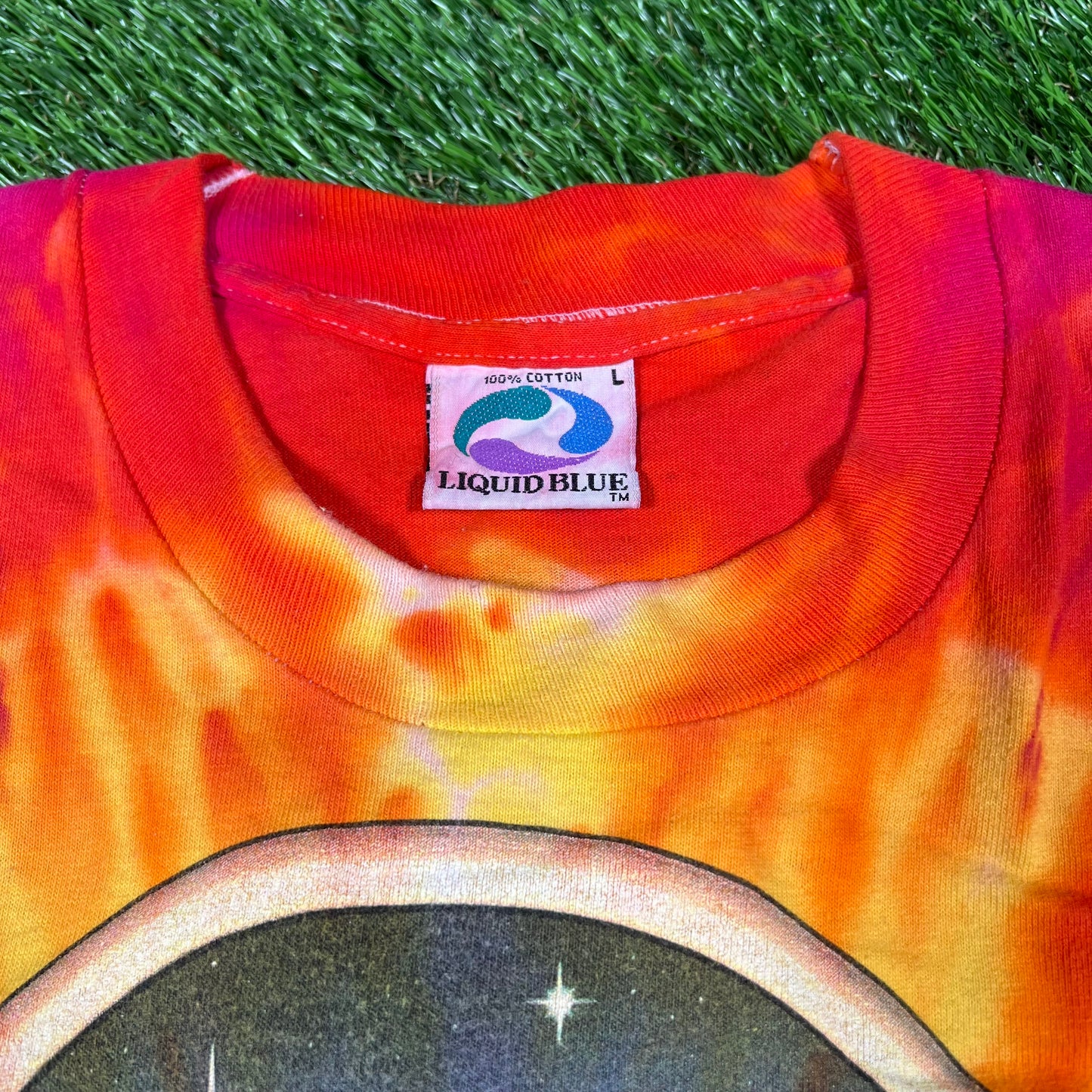 1992 Grateful Dead Space Your Face Tie Dye Tour Tee Size Large USED v16555