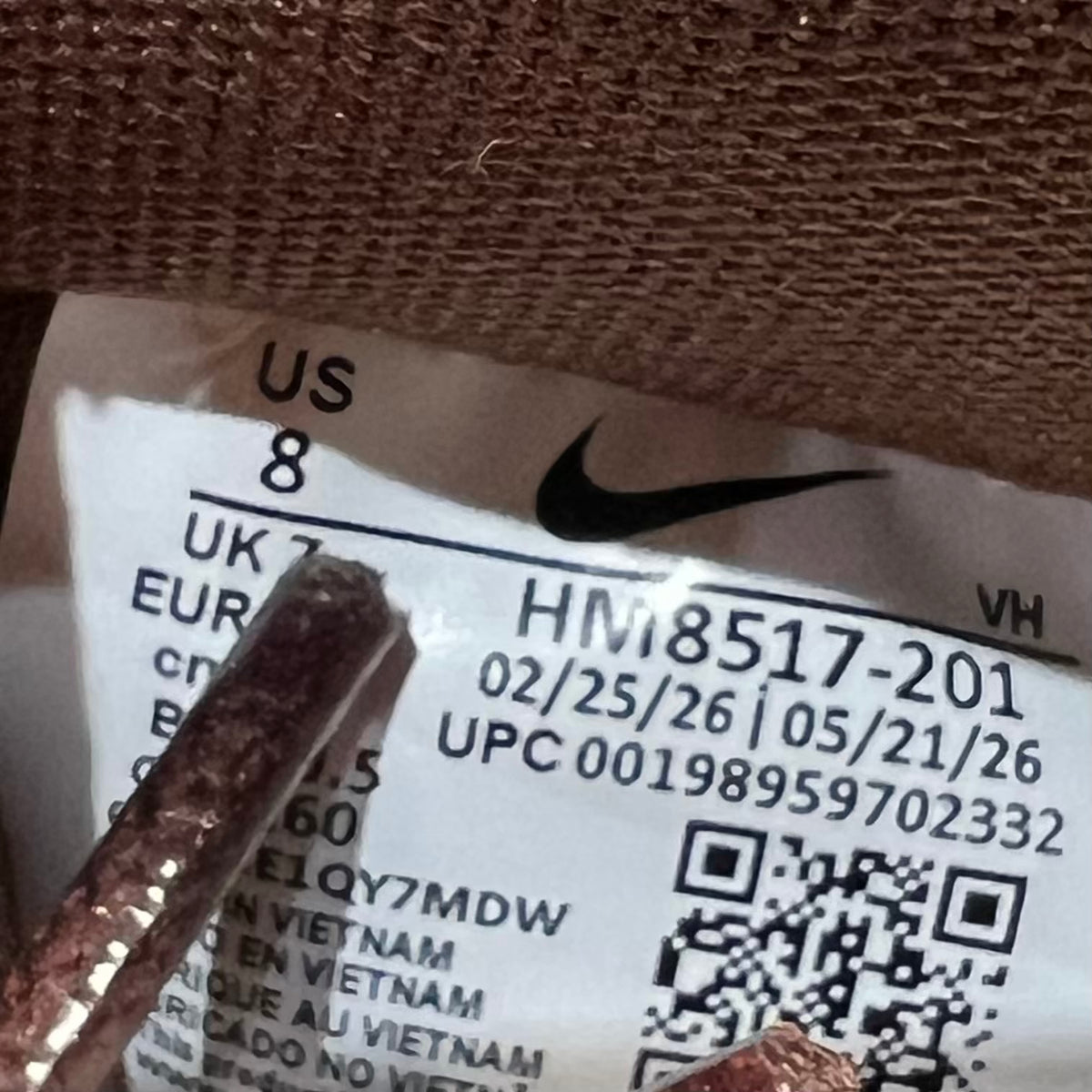 Nike SB Air Force 1 Light Chocolate (2026) Size 8 NEW s23394