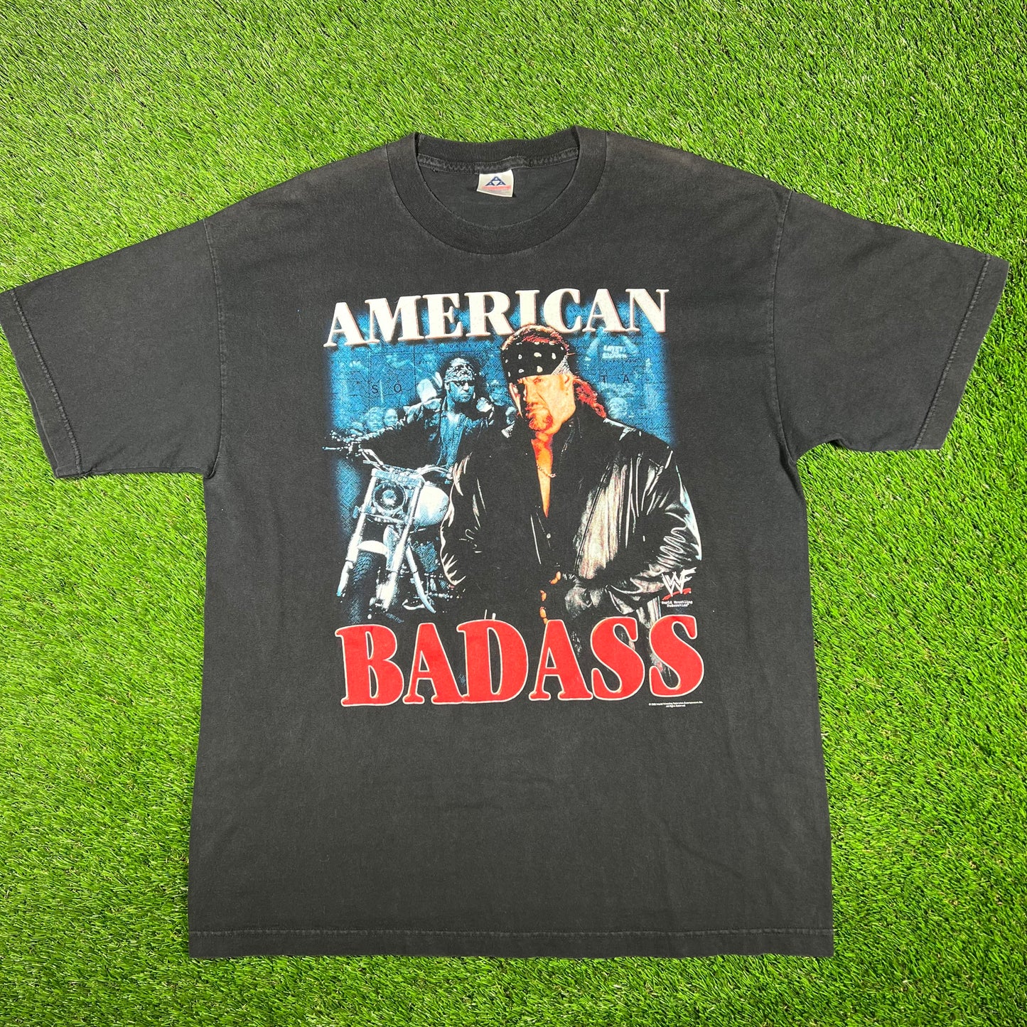2000 Undertaker "American Badass" Black Tee Size XL USED v17085