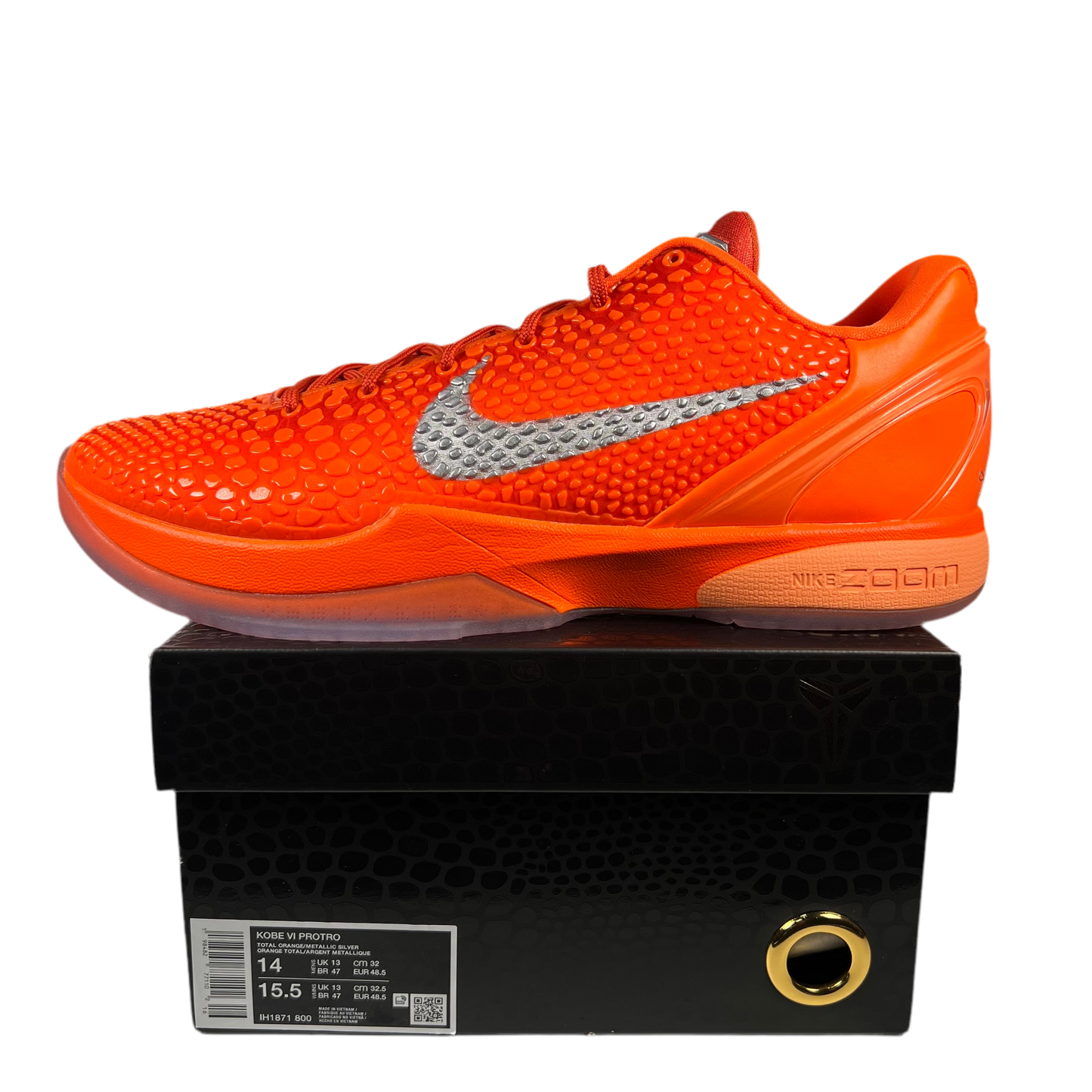 Nike Kobe 6 Total Orange (2025) Size 14 NEW s18272