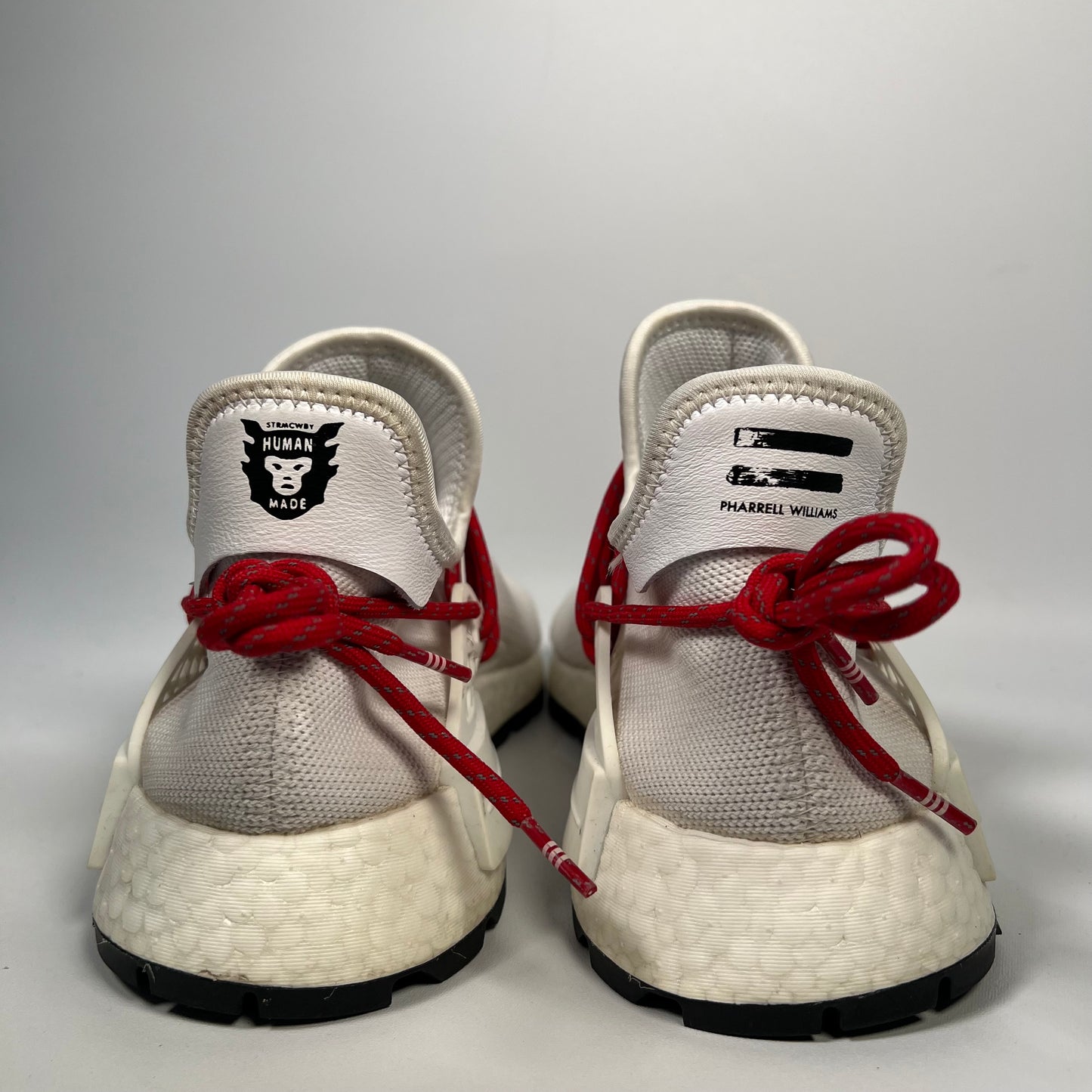 Adidas Pharrell Human Made White Red (2019) Size 11 USED s17617