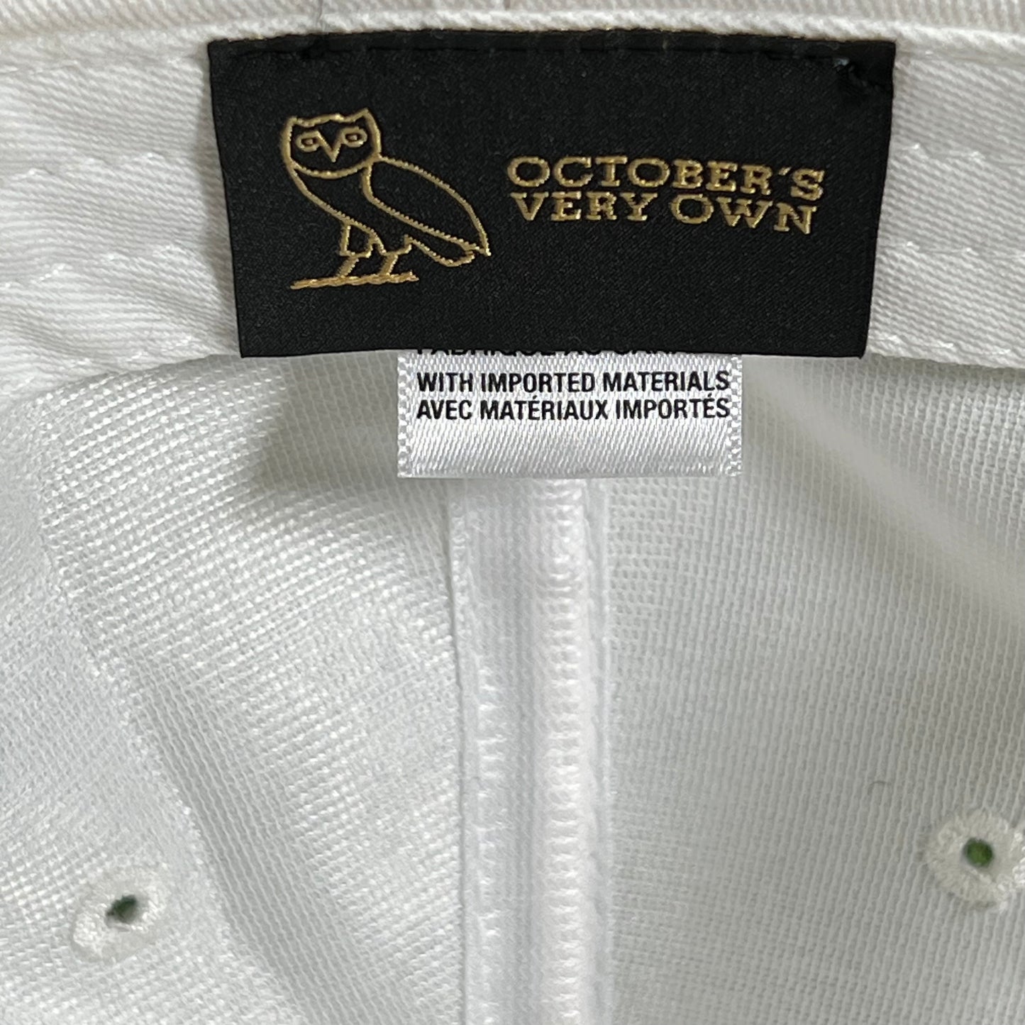 OVO Octobers Very Own White Hat Size One Size USED x14343
