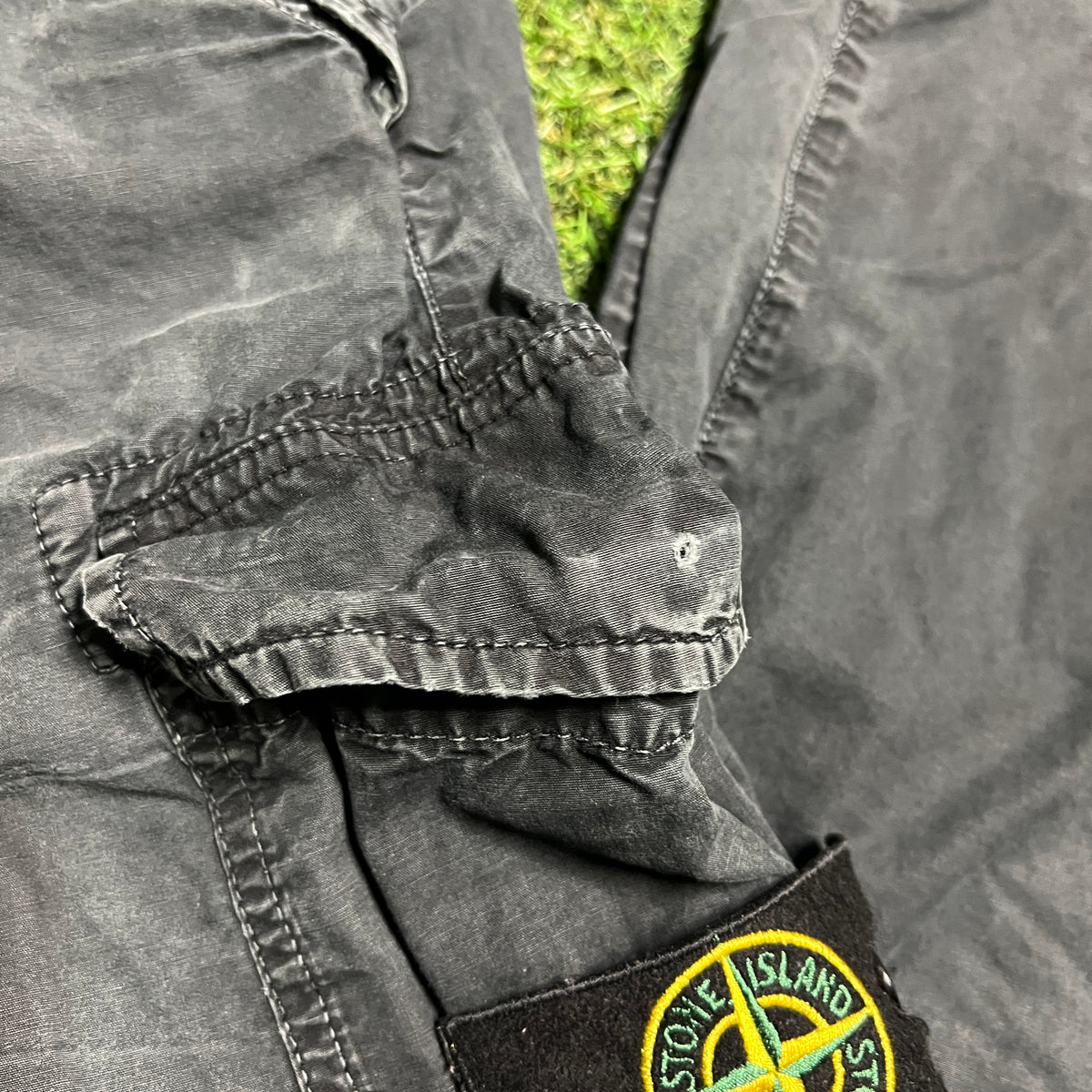 Stone Island Cargo Pants Black Size 30 USED X13299
