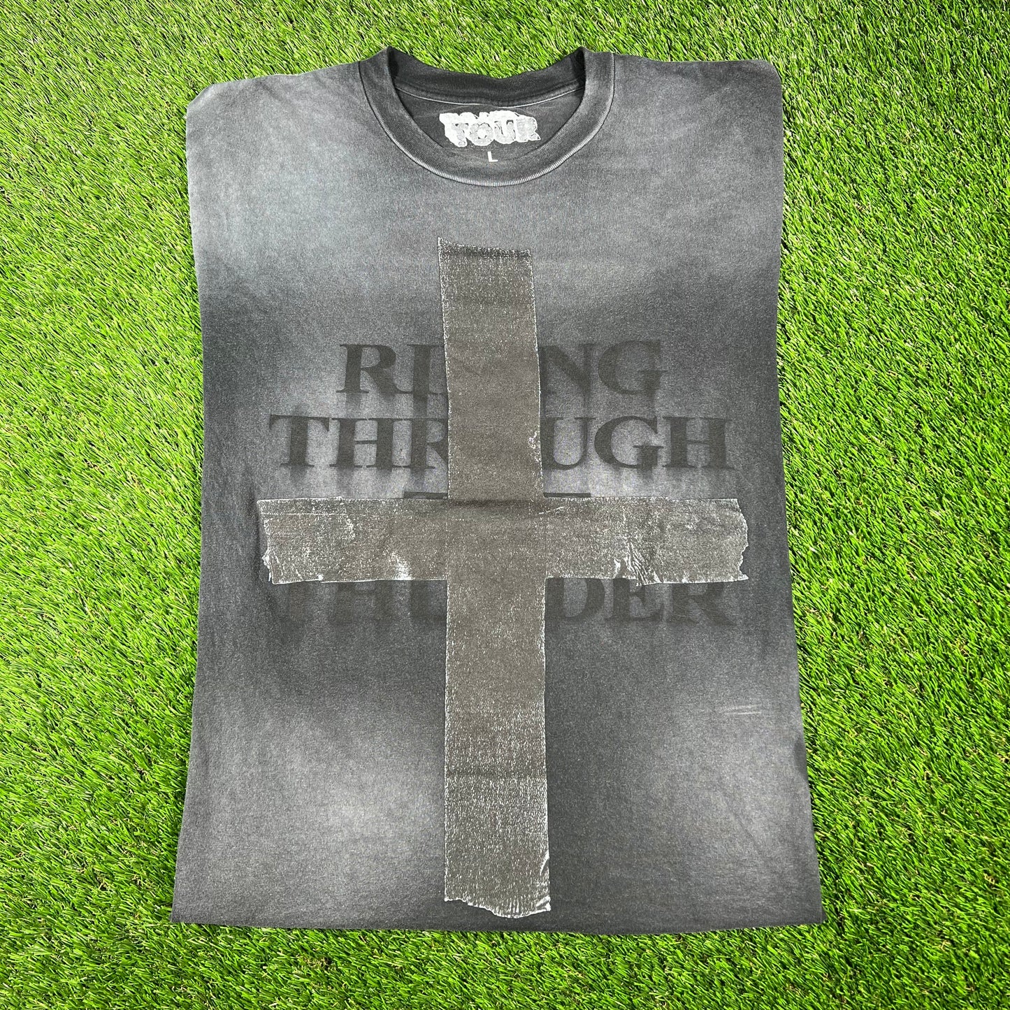 Travis Scott Circis Maximus Cross Black Tee Size Large USED x14527