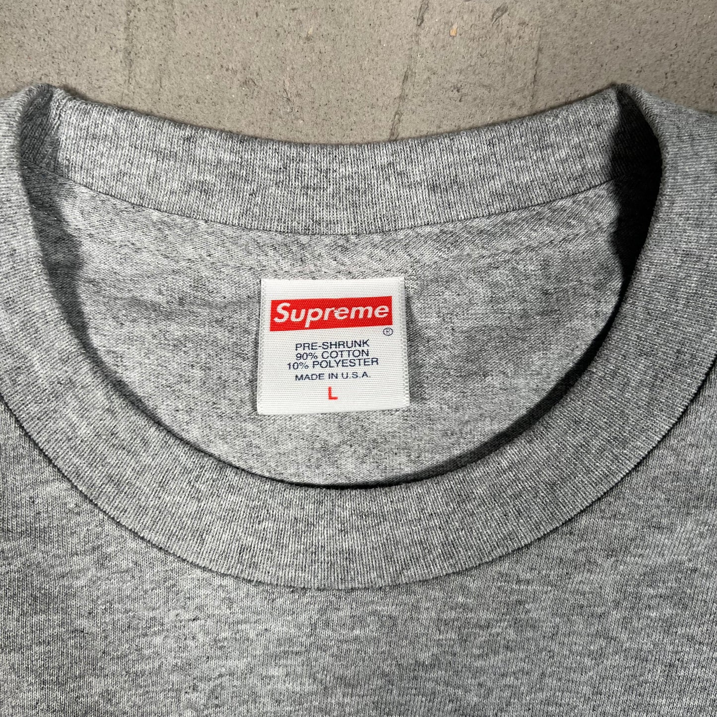 Supreme Ali 2016 Photo Grey Tee Size Large NEW x14513