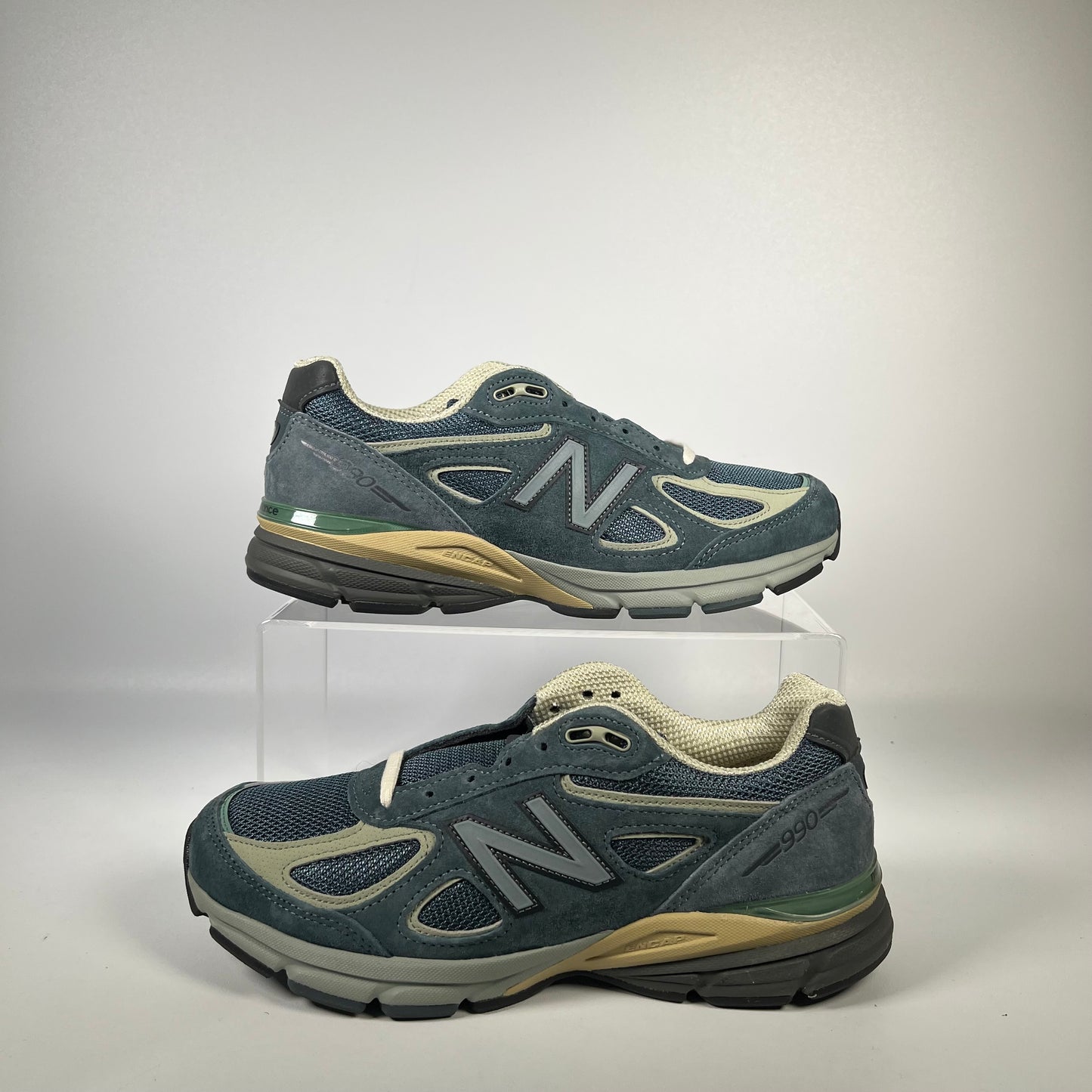 New Balance 990v4 MiUSA Auralee Blue (2024) Size 7.5 USED s18639