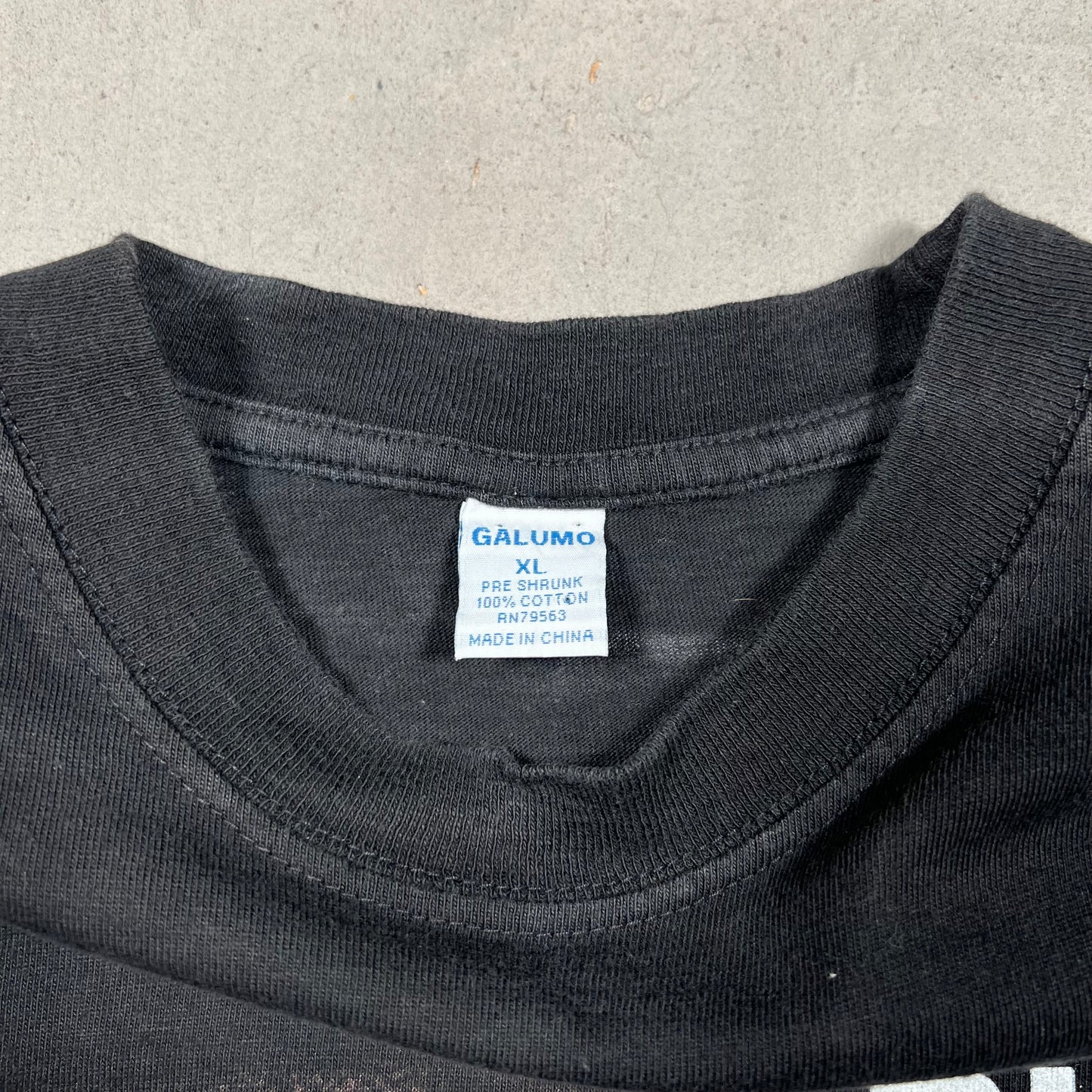 Billy Joel Tour 1999 Singing Into Mic Black Tee Size XL USED v13797