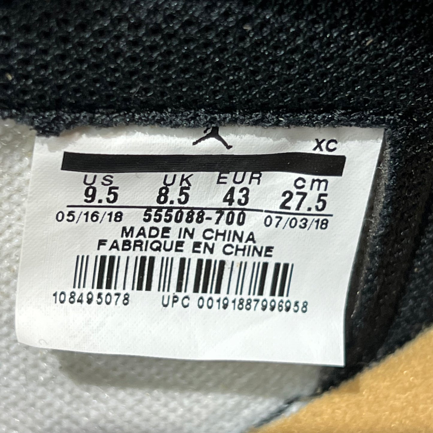 Jordan 1 High Rookie of The Year (2018) Size 9.5 NEW s20785
