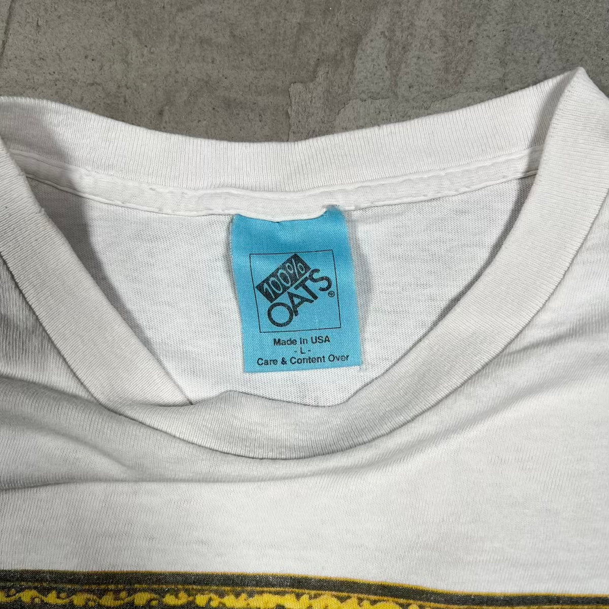 1996 Weird Al Yankovix Bad Hair Tour White Tee Size Large USED v20326