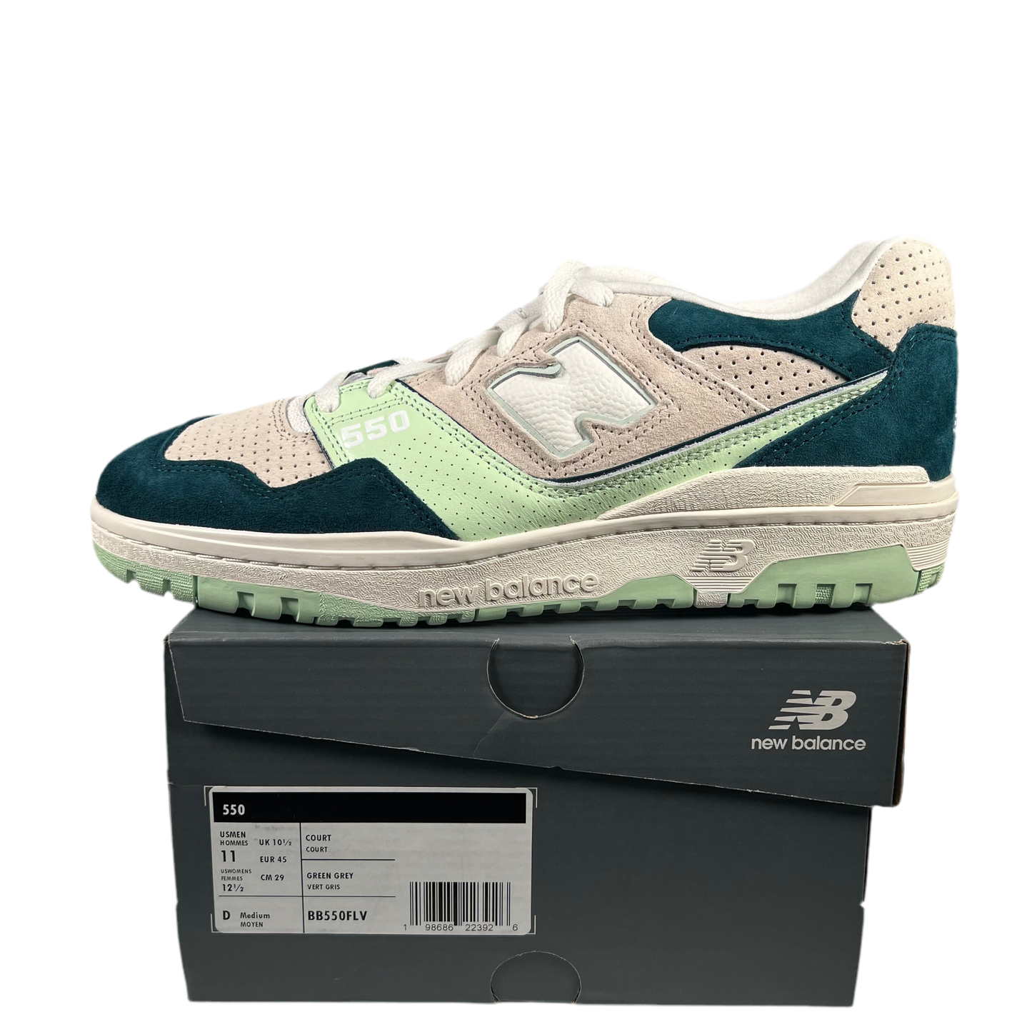 New Balance 550 Clay Ash Melon Water Size 11 NEW s18135