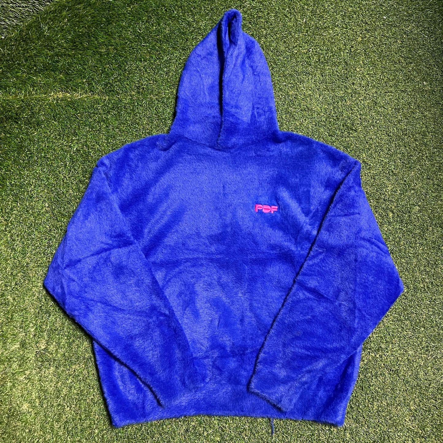PRJ DMN FRM PDF Blue Hoodie Size Medium USED x14150