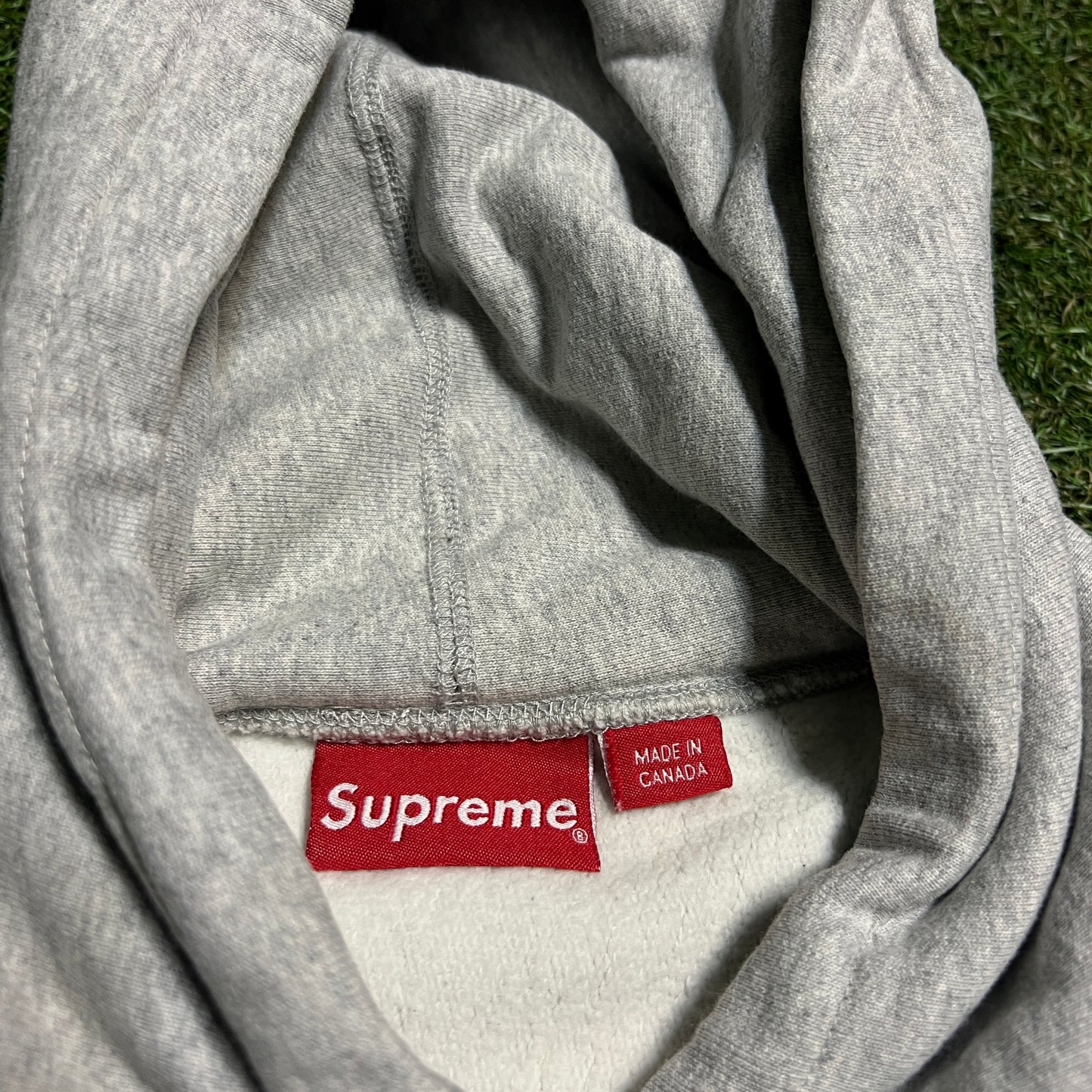 2016 Supreme Grey Box Logo Hoodie Size XL USED x13327