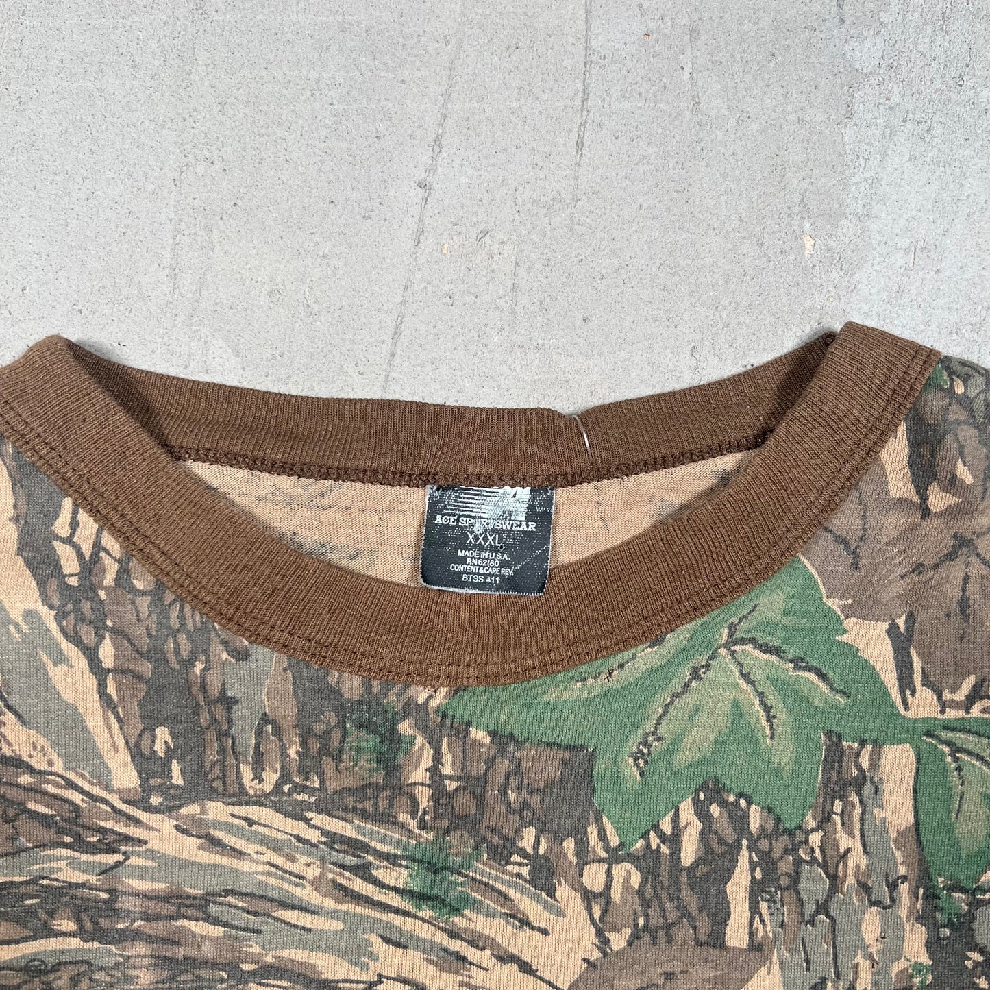 2000s Rebark Camo Tee Size 3XL USED v17720