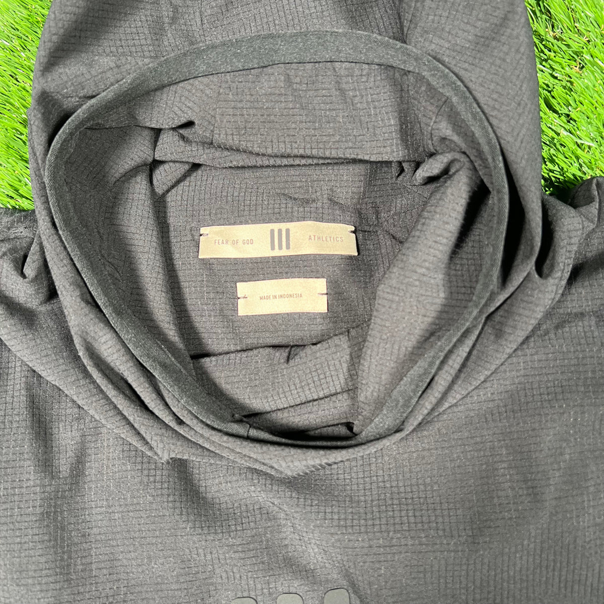 Adidas Fear of God Athletics Stretch Woven Running Black Hoodie Size Medium NEW x15606
