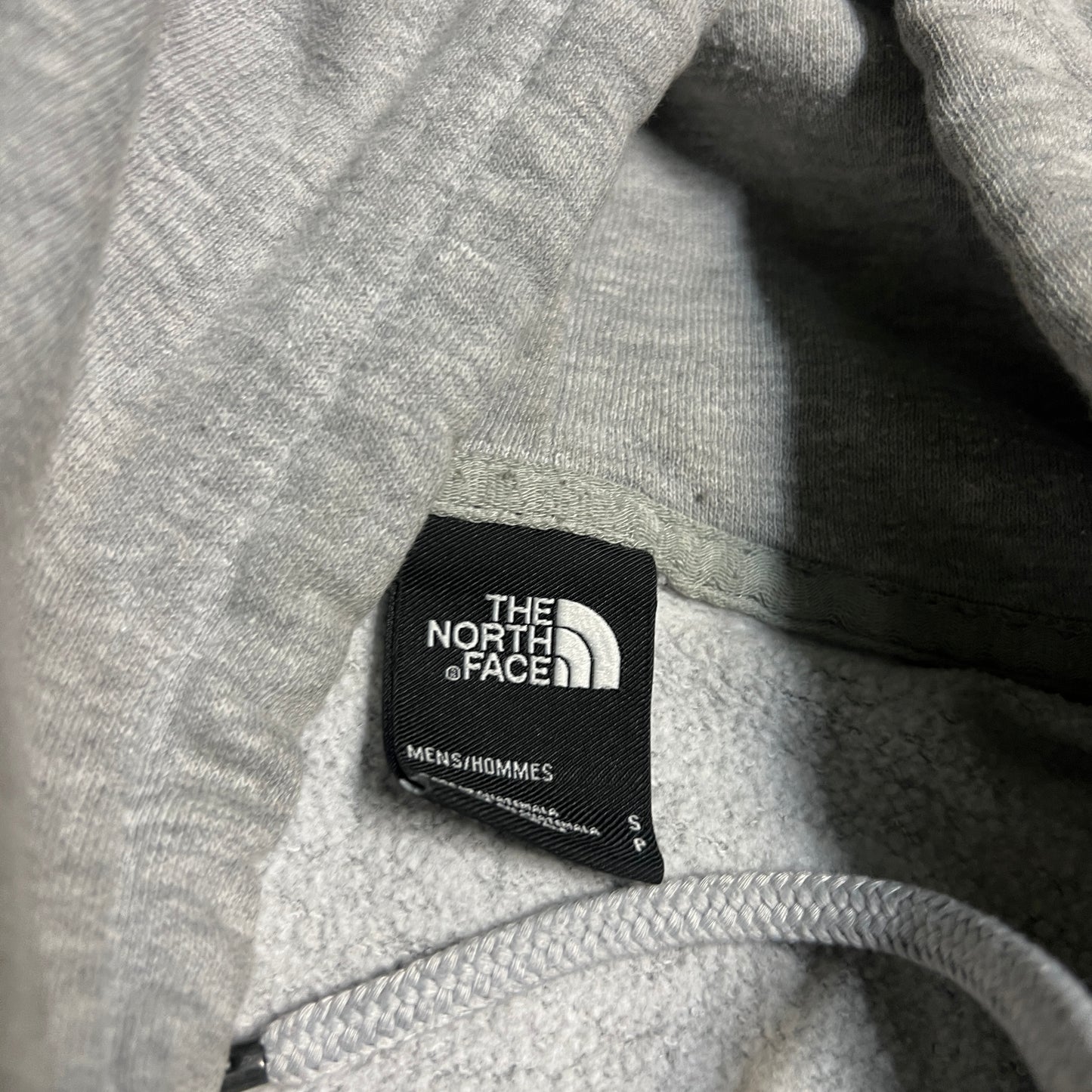 The North Face White Logo Grey Hoodie Size Small USED v16444