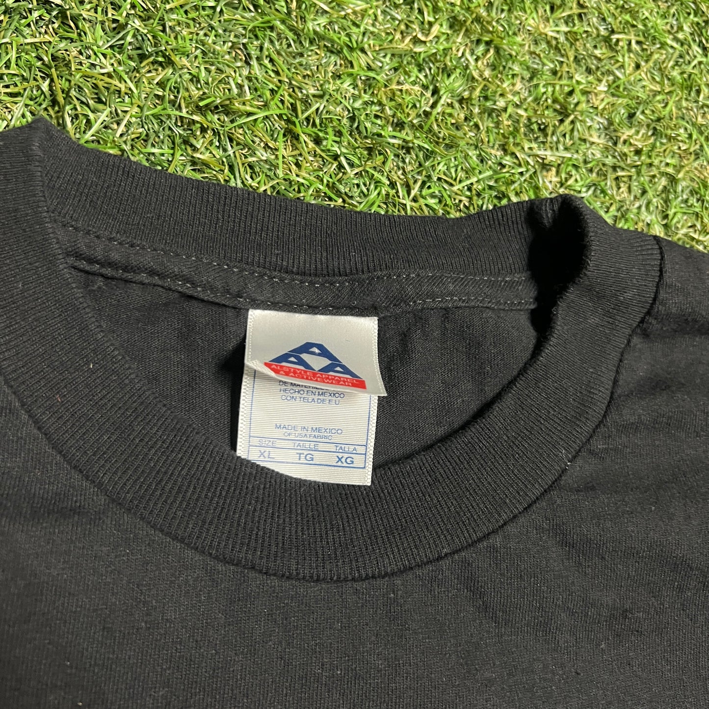 Y2K Porsche Black Logo Tee Size XL USED v16352