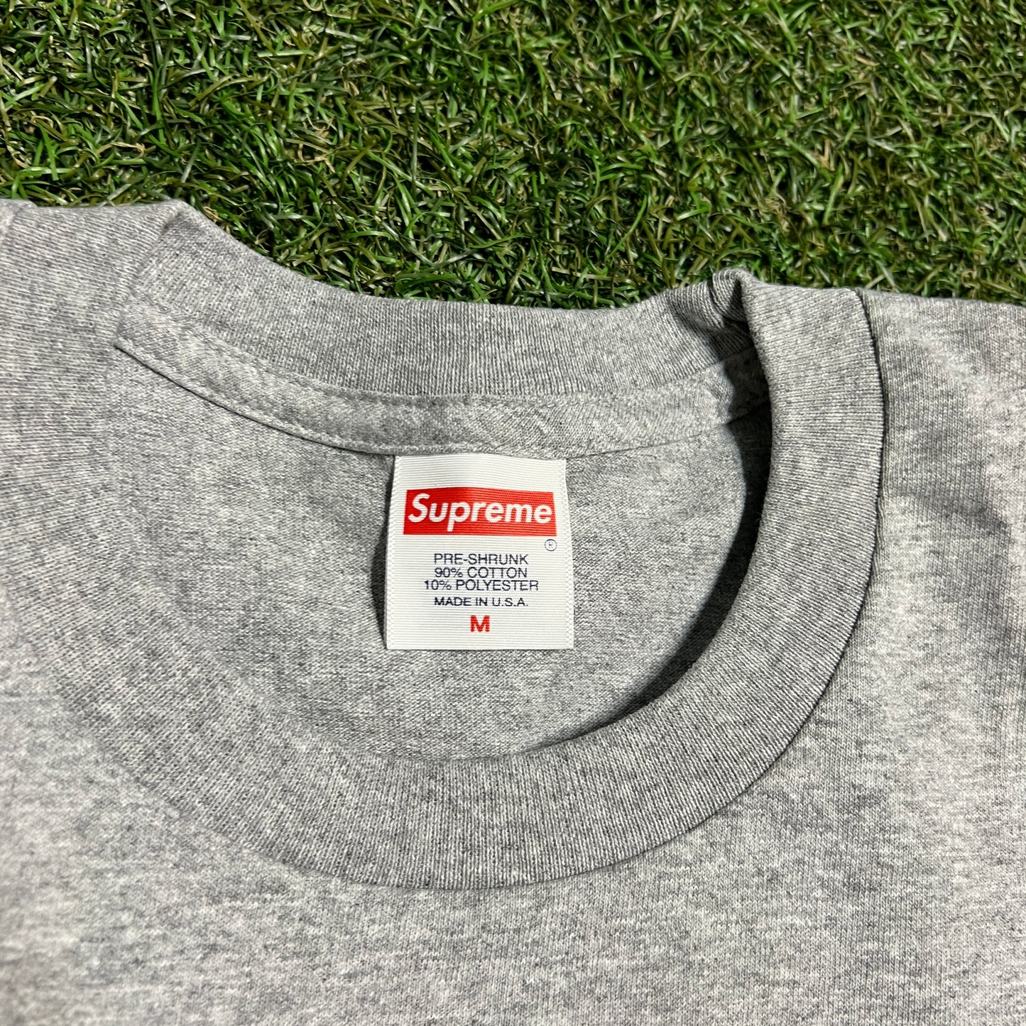 Supreme Motion Logo Grey Tee Size Medium NEW x13649