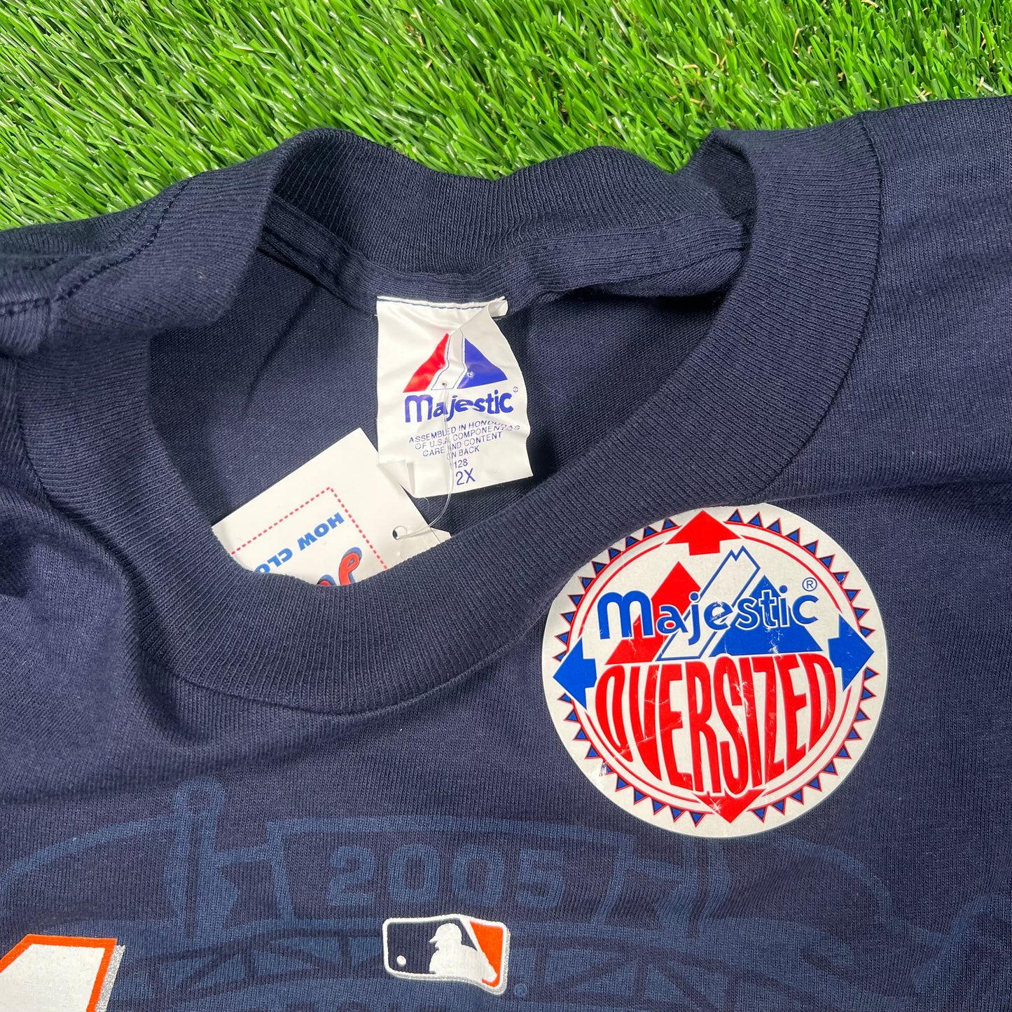 2005 AMerican Baseball MLB Collection Navy Blue Tee Size XXL NEW v18755