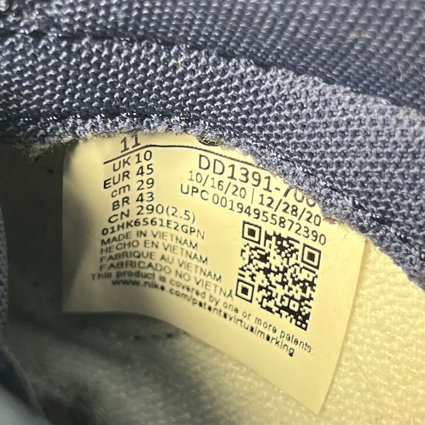 Nike Dunk Michigan (2021) Size 11 USED s18740