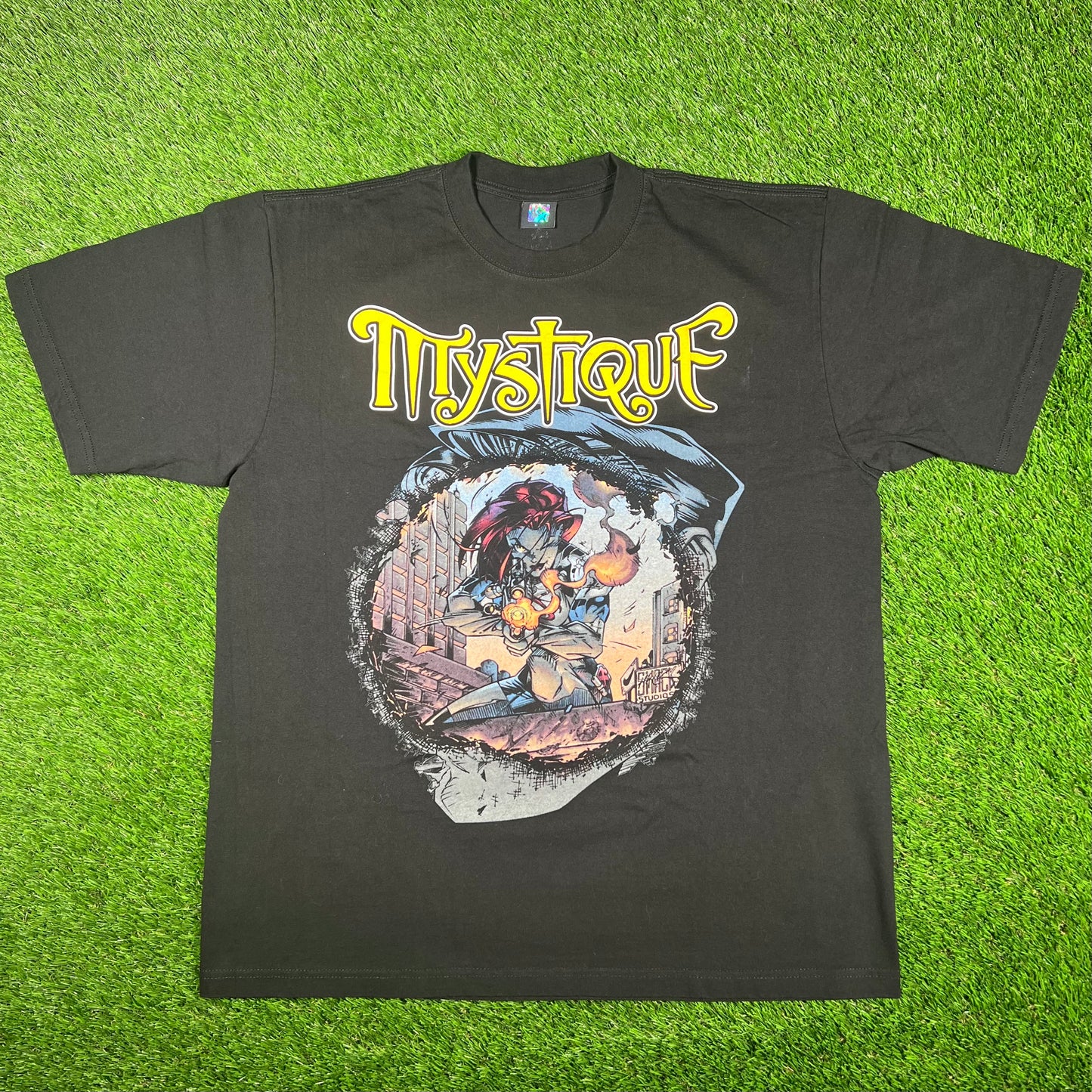 Mask and Disguise M.A.D. Marvel "Mystique" Black Tee Size XL USED v17075