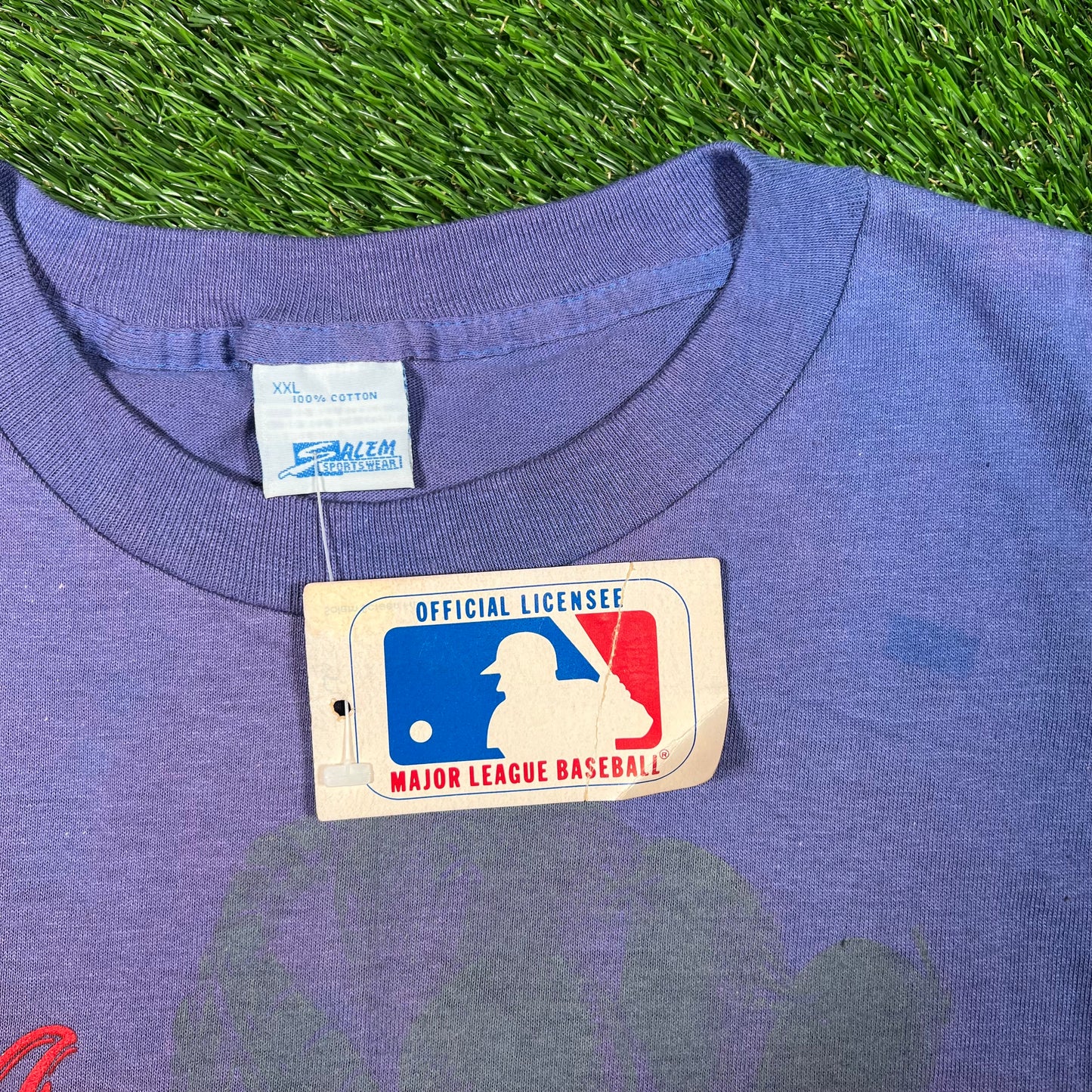 1992 Mets Around The Home Purple Tie Die Salam Tag Tee Size XXL NEW v4241