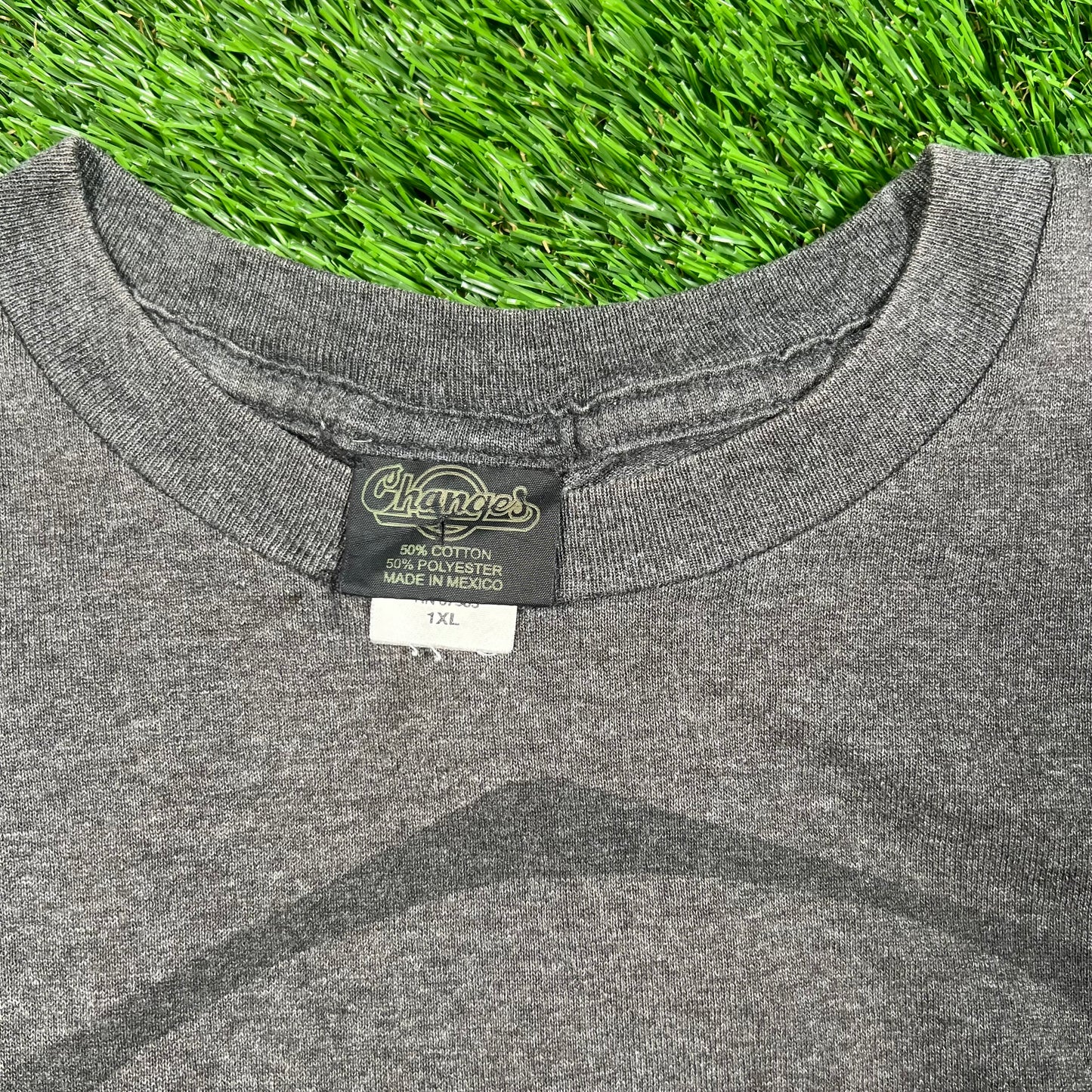 2000s Transformers Megatron Full Face Grey Tee Size XL USED v17749