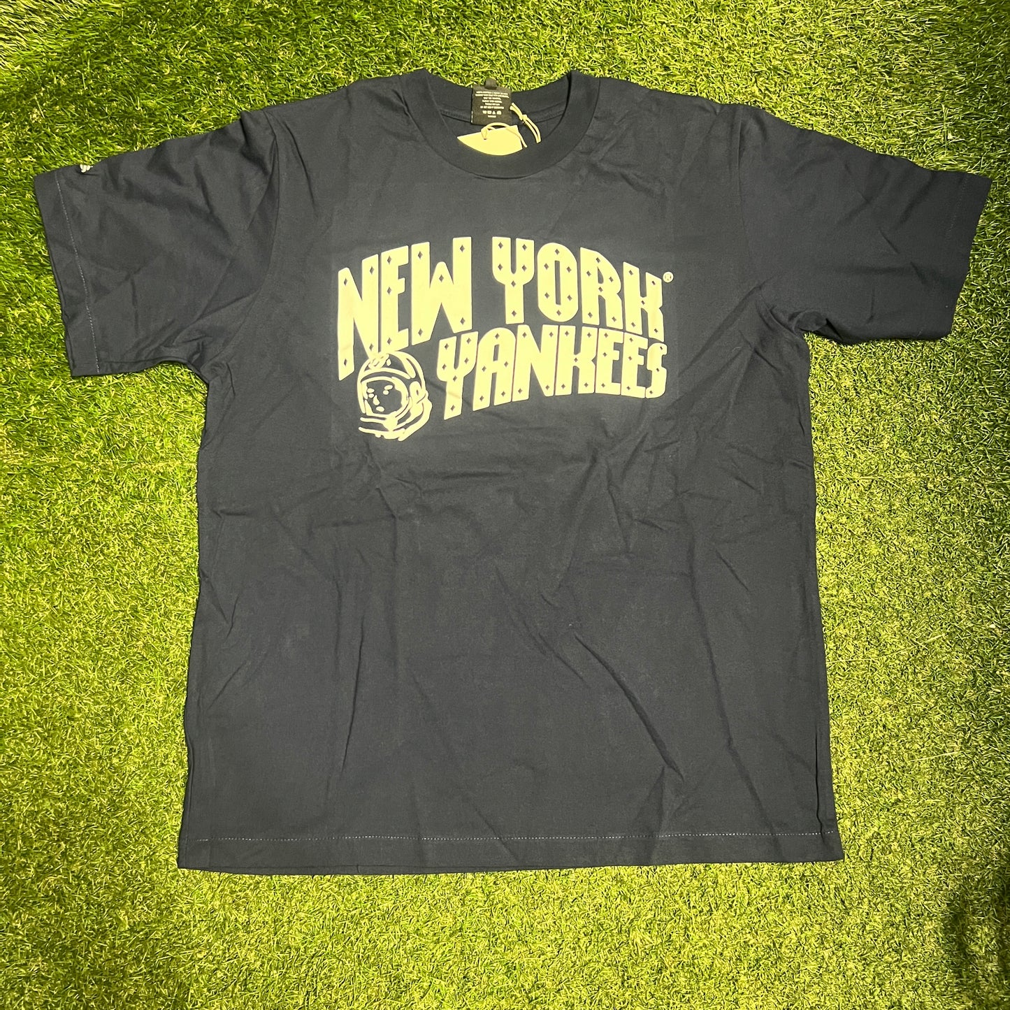 Billionaire Boys Club NY Yankees Navy Blue Tee Size Large NEW x14035