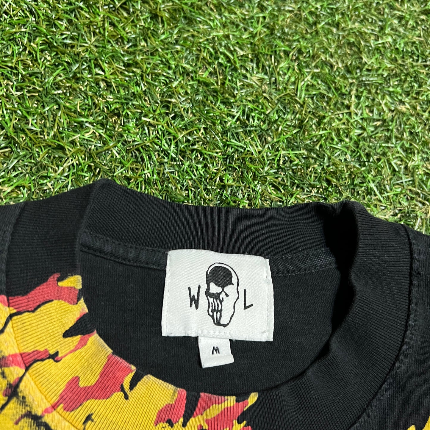 Warren Lotas Terminator AOP Black Tee Size Medium USED x14226