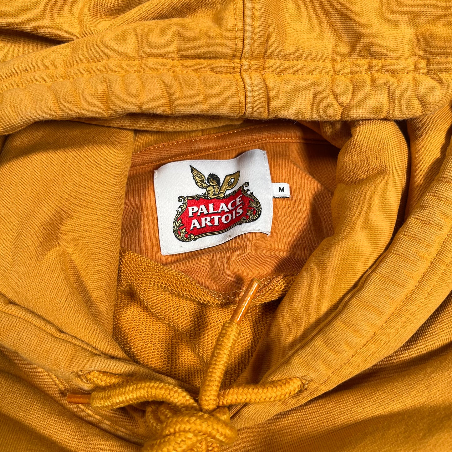 Palace Artois Dark Yellow Hoodie Size Medium USED x14100