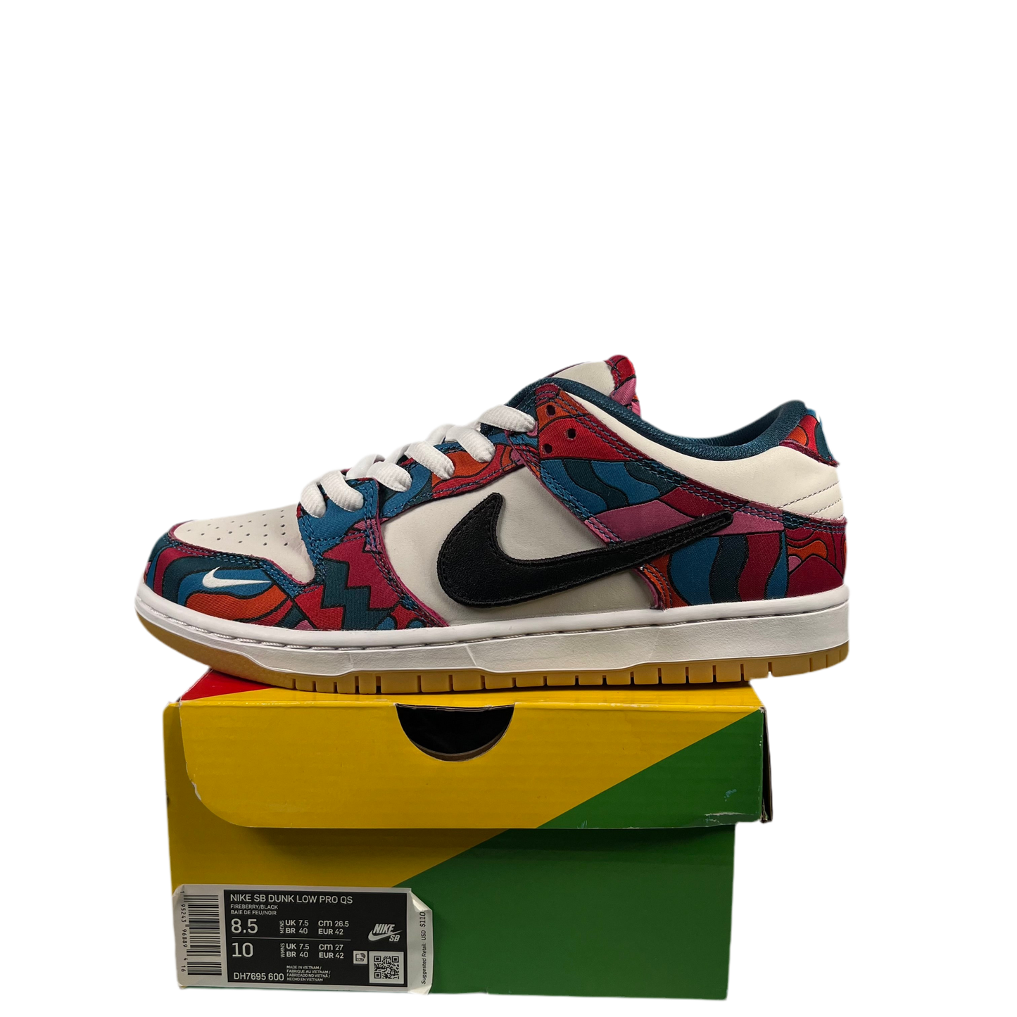 Nike SB Dunk Parra Abstract Art (2021) Size 8.5 NEW s18608
