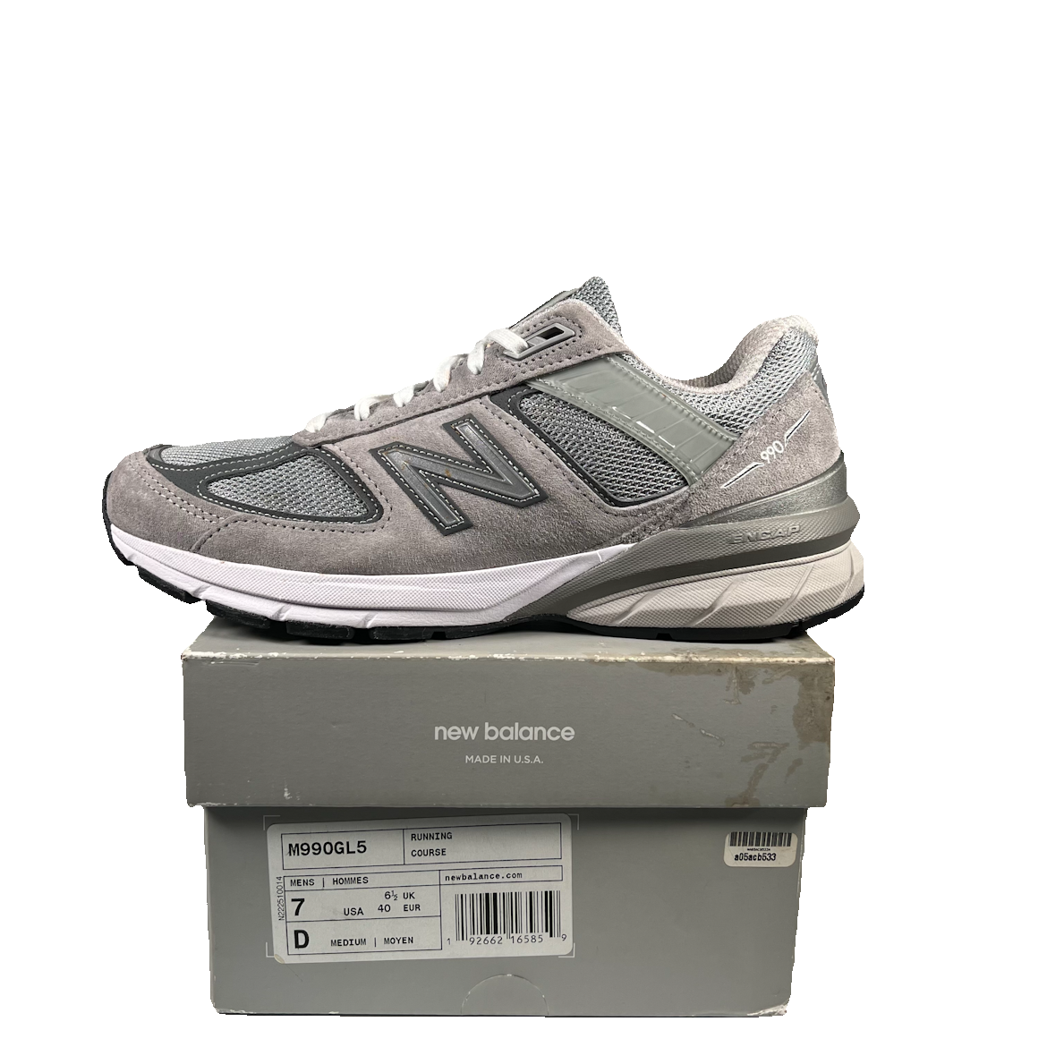 New Balance 990v5 Grey (2019) Size 7 USED s18882