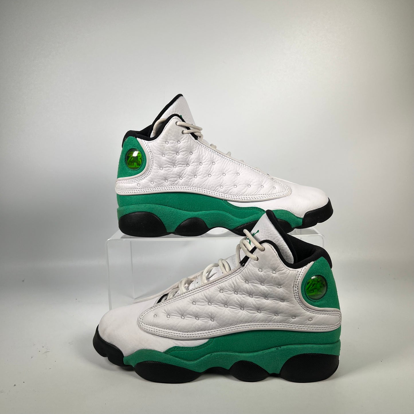 Jordan 13 White Lucky Green (2020) Size 6.5y USED s18587