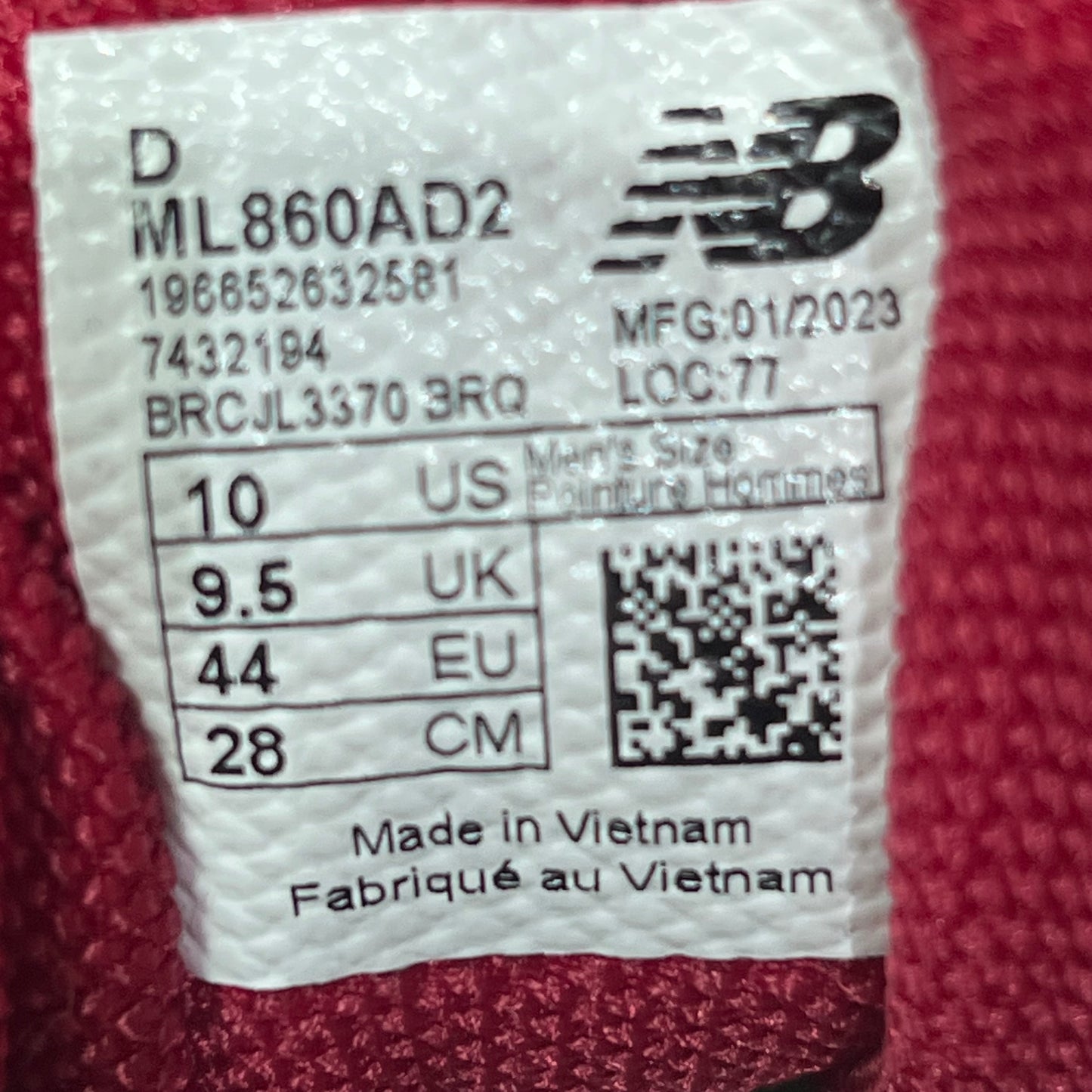 New Balance 860v2 Aime Leon Dore Red (2023) Size 10 USED s19586