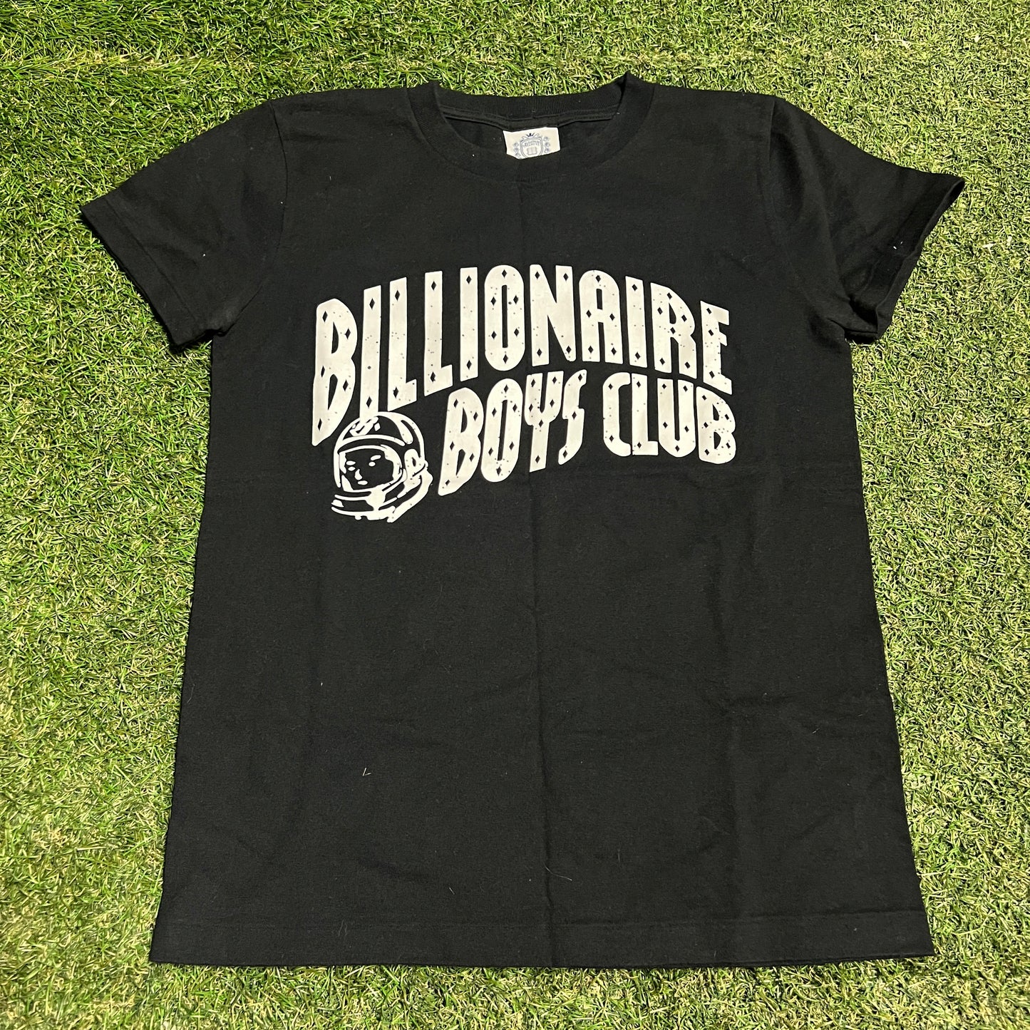 Y2K Billionaire Boys Club BBC White Logo Black Tee Size XS USED x14218