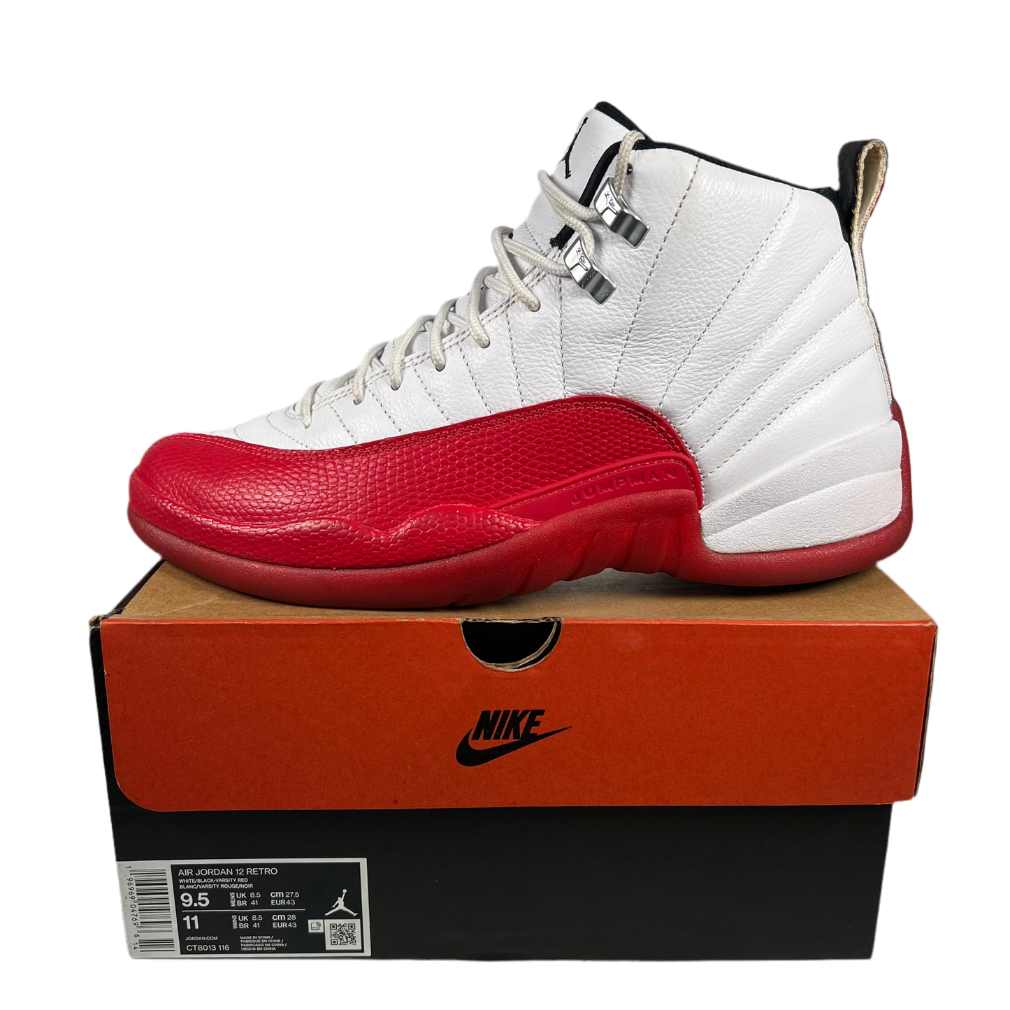 Jordan 12 Cherry (2023) Size 9.5 USED s17769