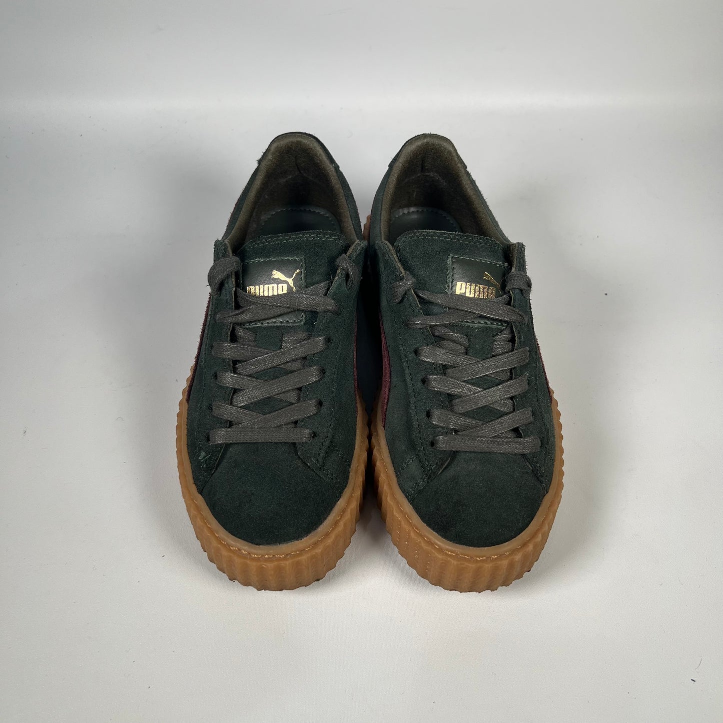 Puma Creepers Rihanna Fenty Suede Green Size 4M/5.5W USED S18471