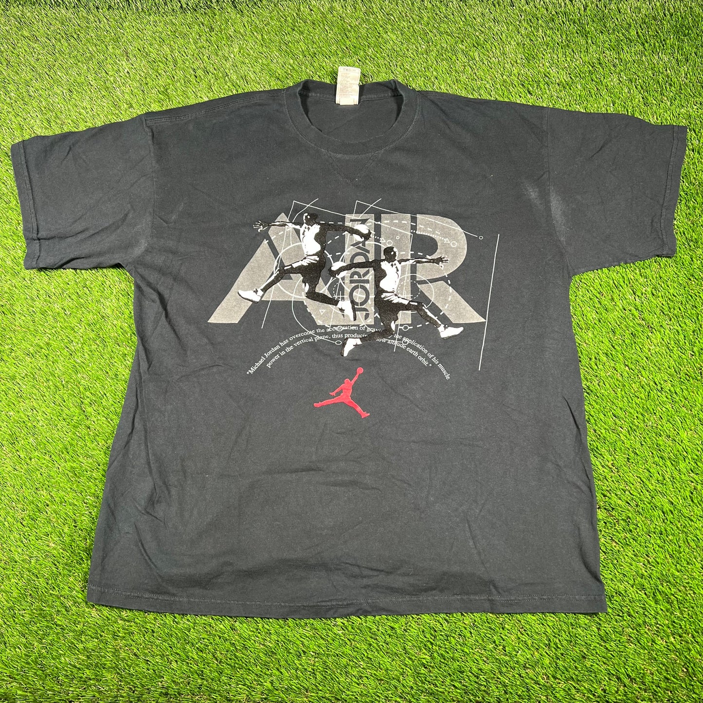2010s Jordan Michael Jordan Has Overcome Black Tee Size XL USED v16807