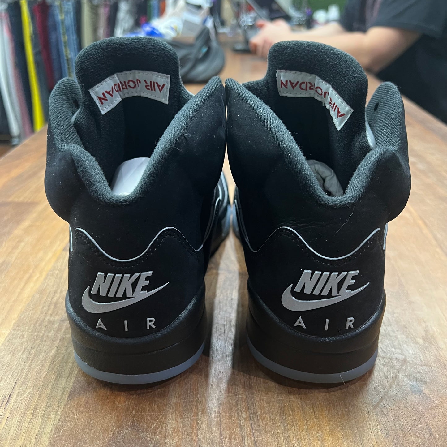 Jordan 5 Black Metallic Reimagined Size 8 USED S17034