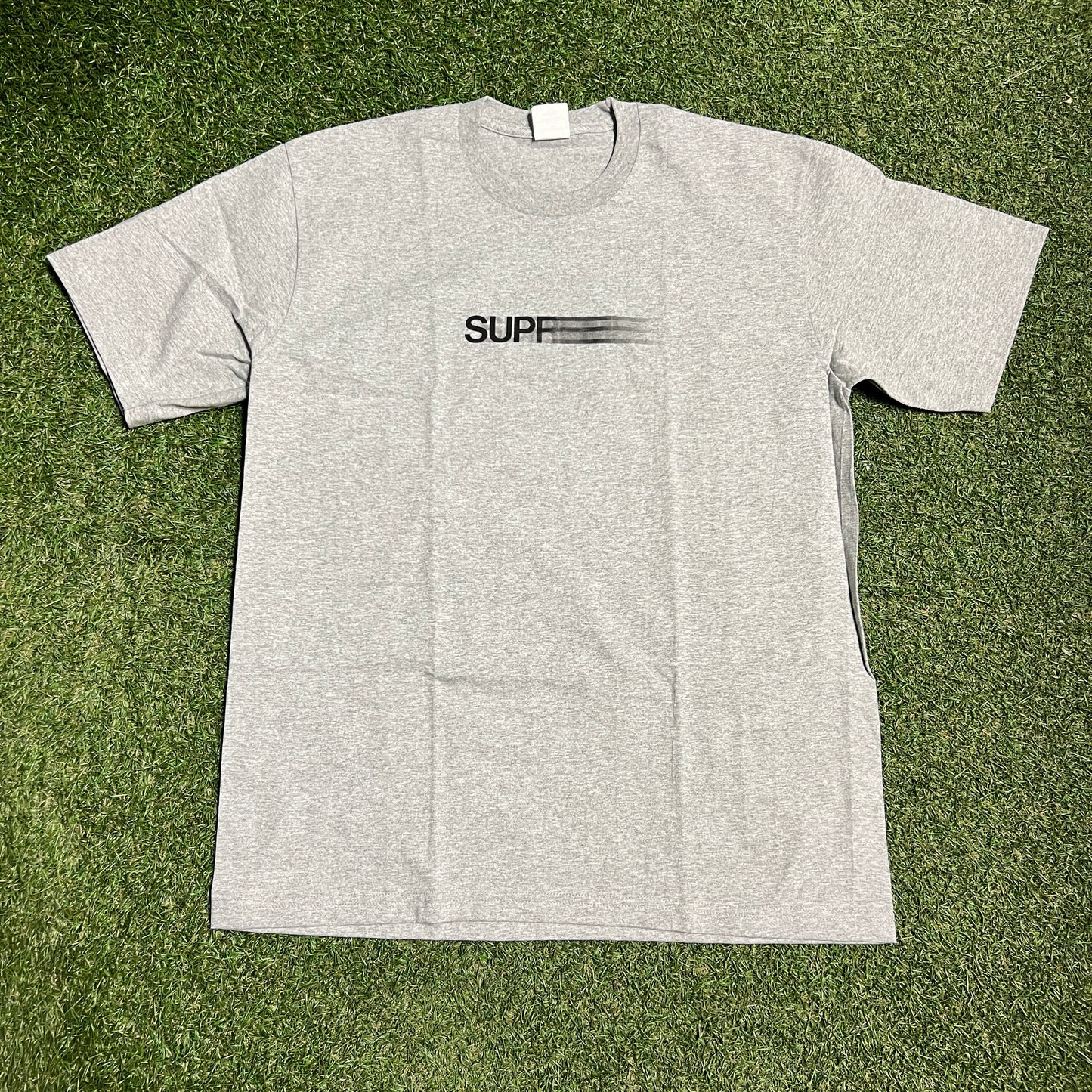 Supreme Motion Logo Grey Tee Size Medium NEW x13649