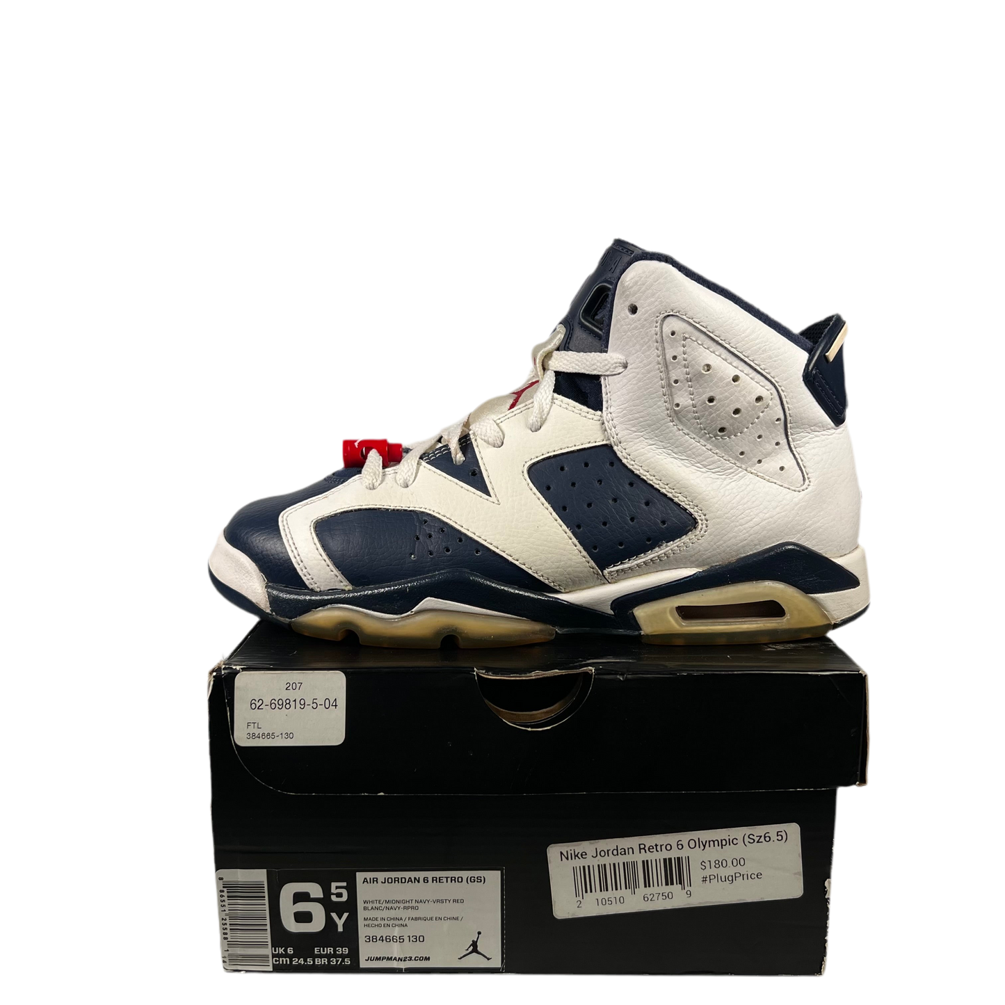 Jordan 6 Olympic (2012) Size 6.5y USED s18791
