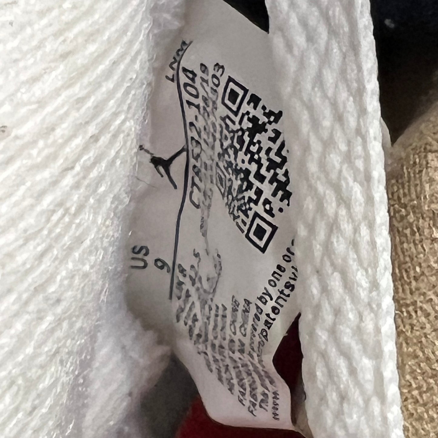 Jordan 3 UNC (2020) Size 9 USED s21991