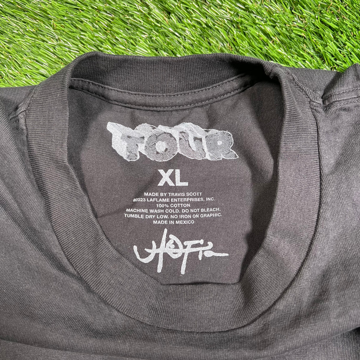 Travis Scott Circus Maximus Boston Black Tee Size XL USED x16092
