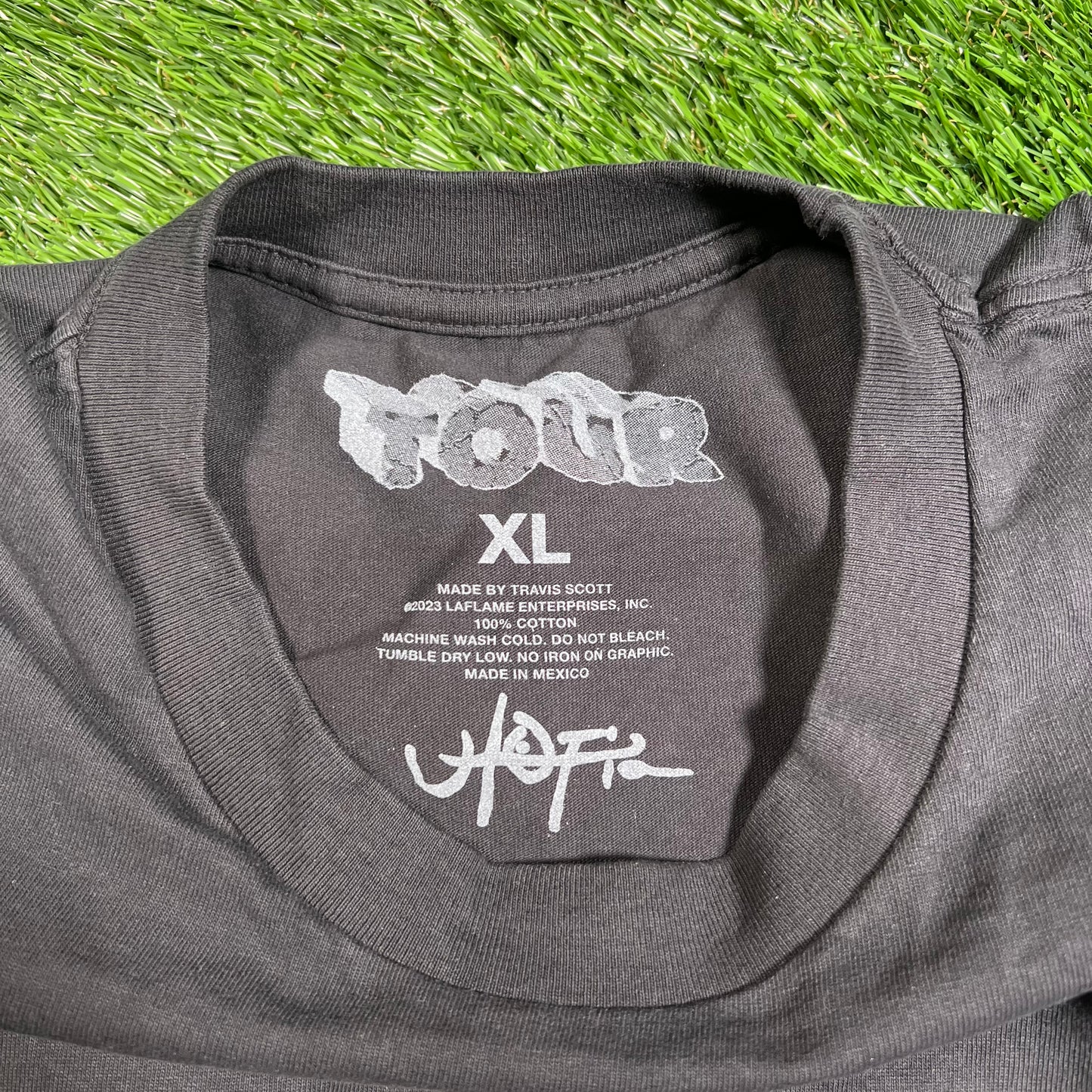 Travis Scott Circus Maximus Boston Black Tee Size XL USED x16092