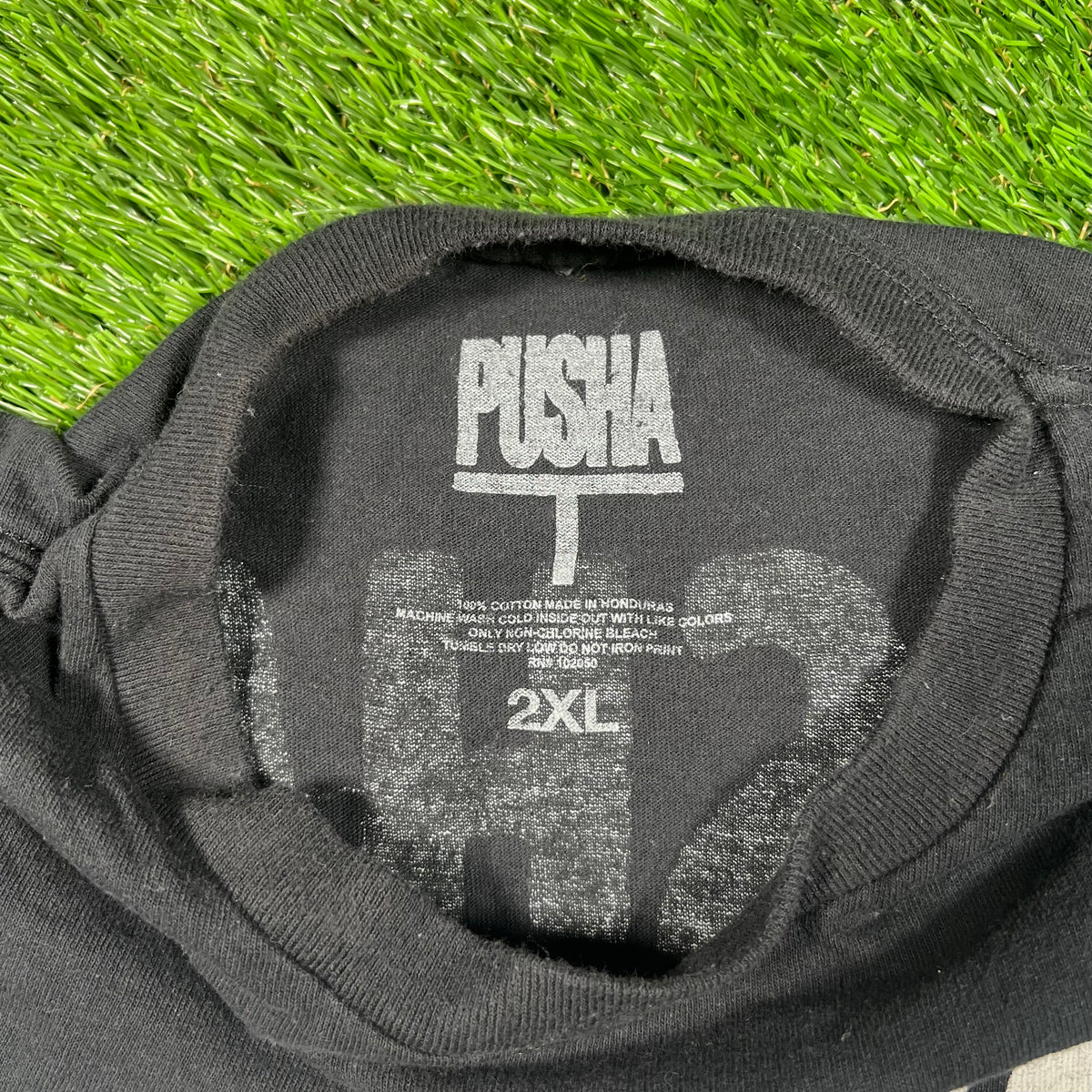 Pusha T "You Know Who the Villian Is" Black Tour Tee Size XXL USED x15435