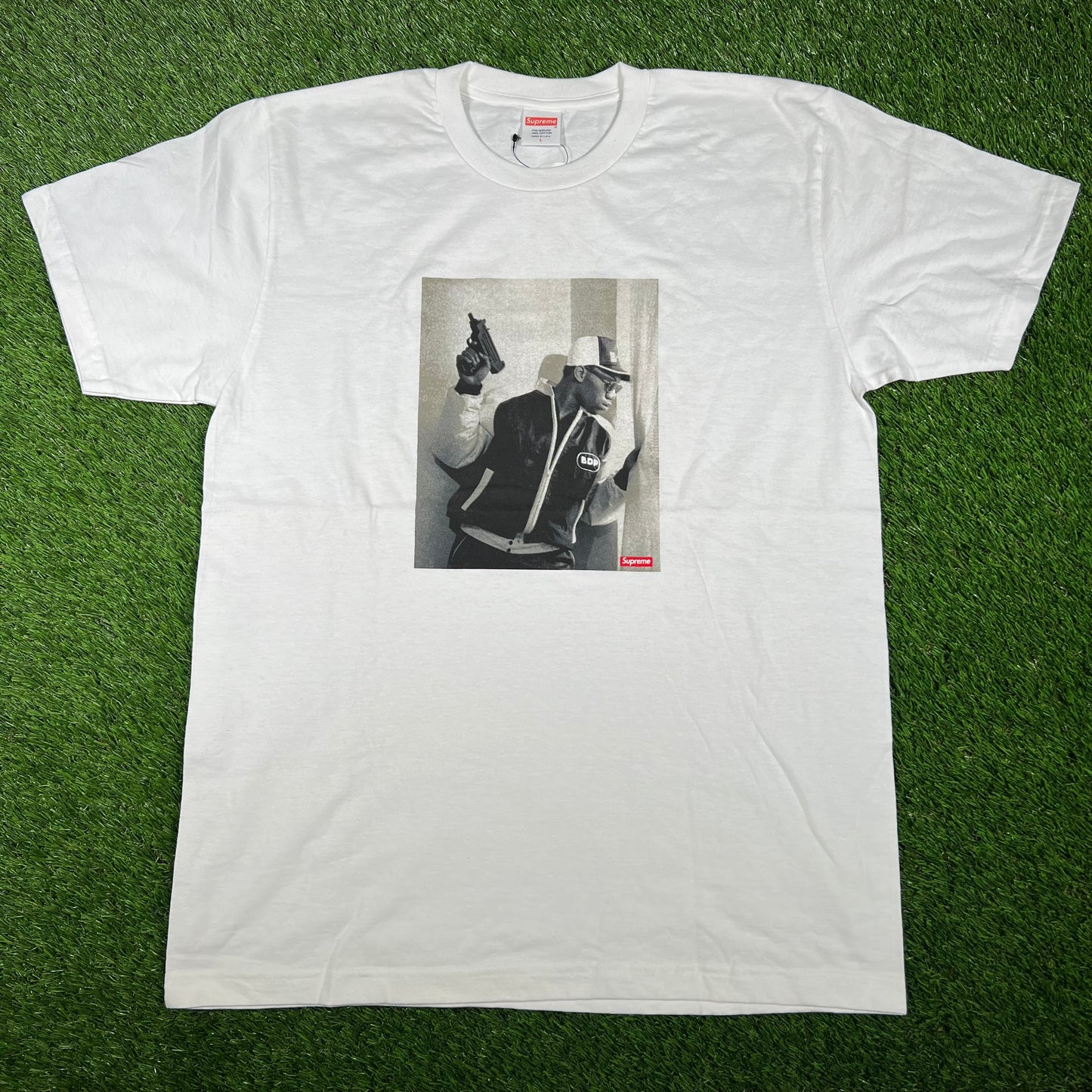 Supreme KRS One 2014 Photo White Tee Size Large NEW x14504