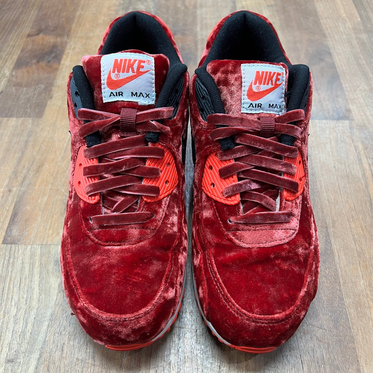 Nike Air Max 90 Infrared Velet (2015) Size 6m / 7.5w USED s17322